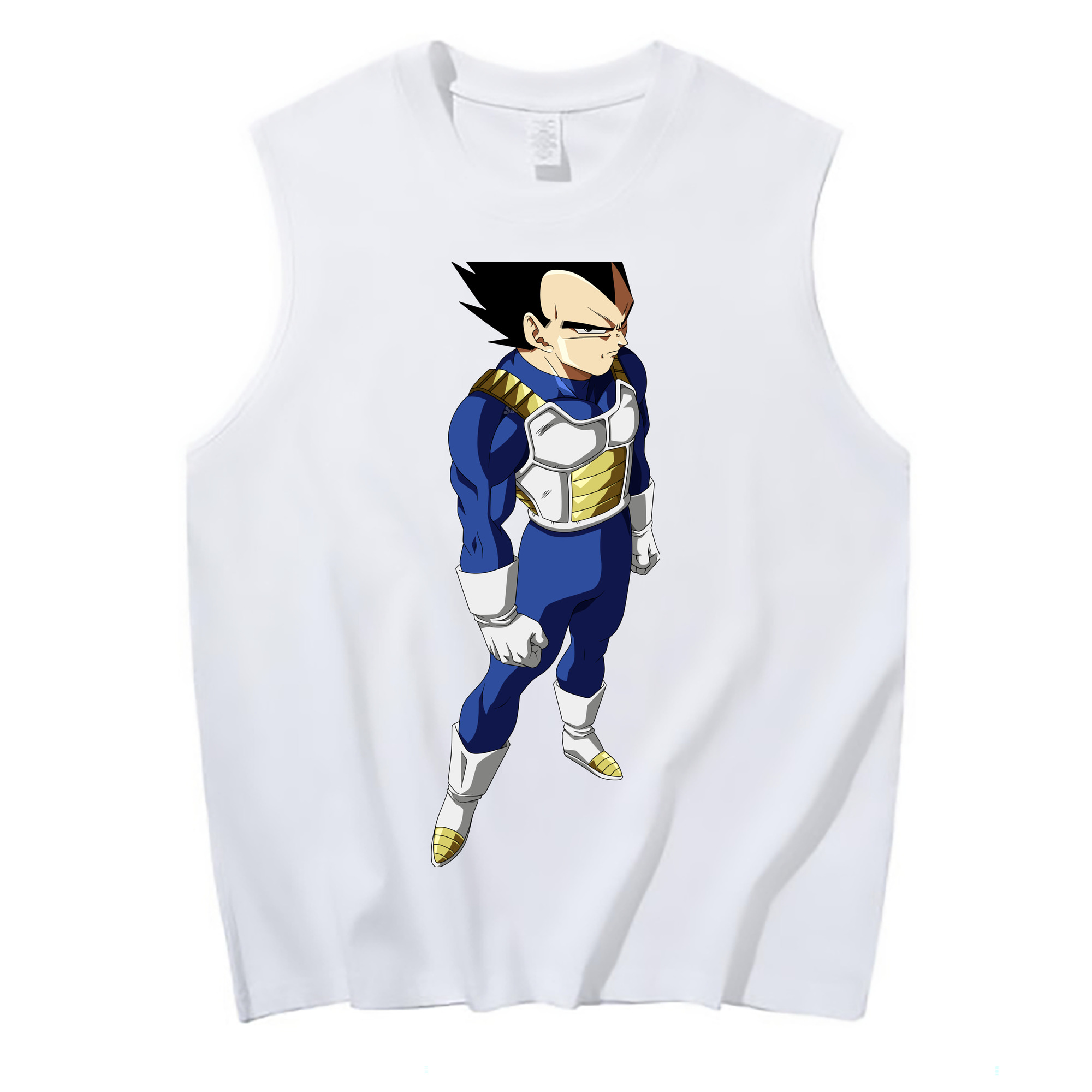 （画像用） ドラゴンボール ベジータ四世（Bejīta Yonsei）DRAGON BALL Vegeta IV コットン100％タンクトップ（フロントプリント）