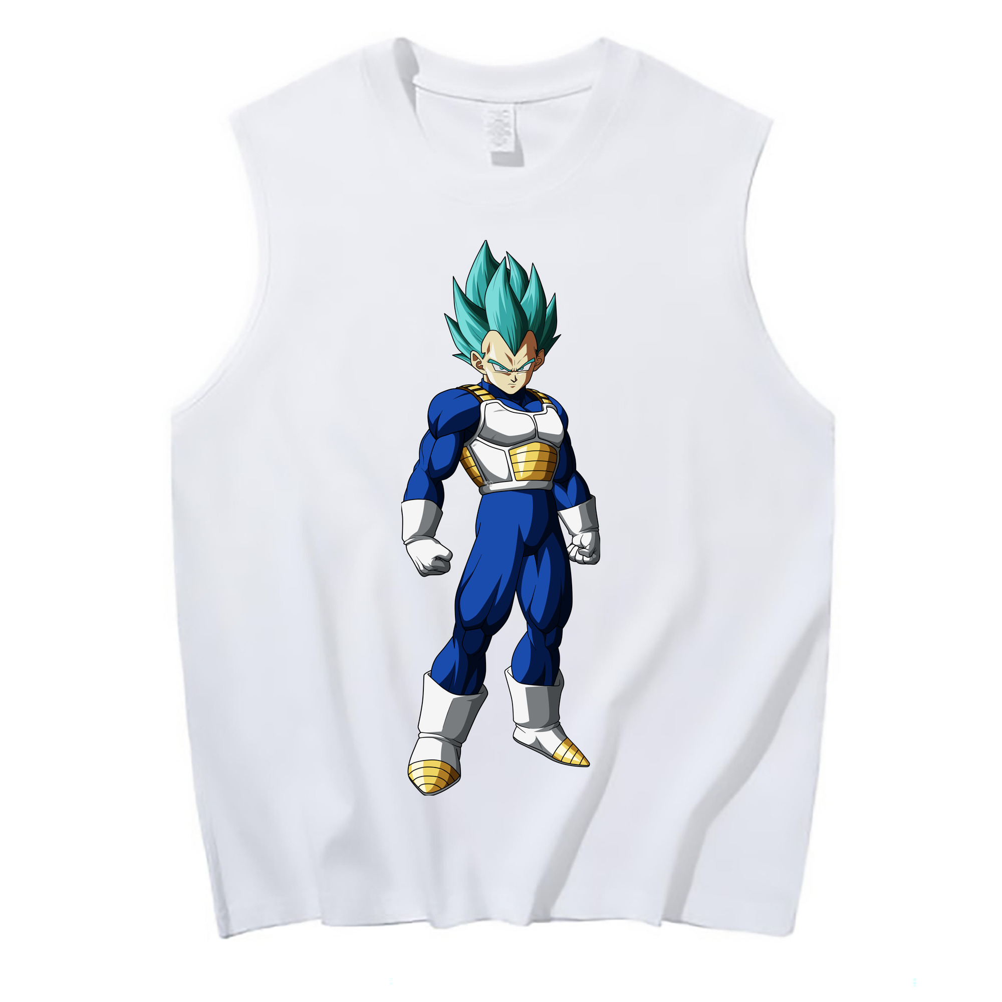 （画像用） ドラゴンボール ベジータ四世（Bejīta Yonsei）DRAGON BALL Vegeta IV コットン100％タンクトップ（フロントプリント）