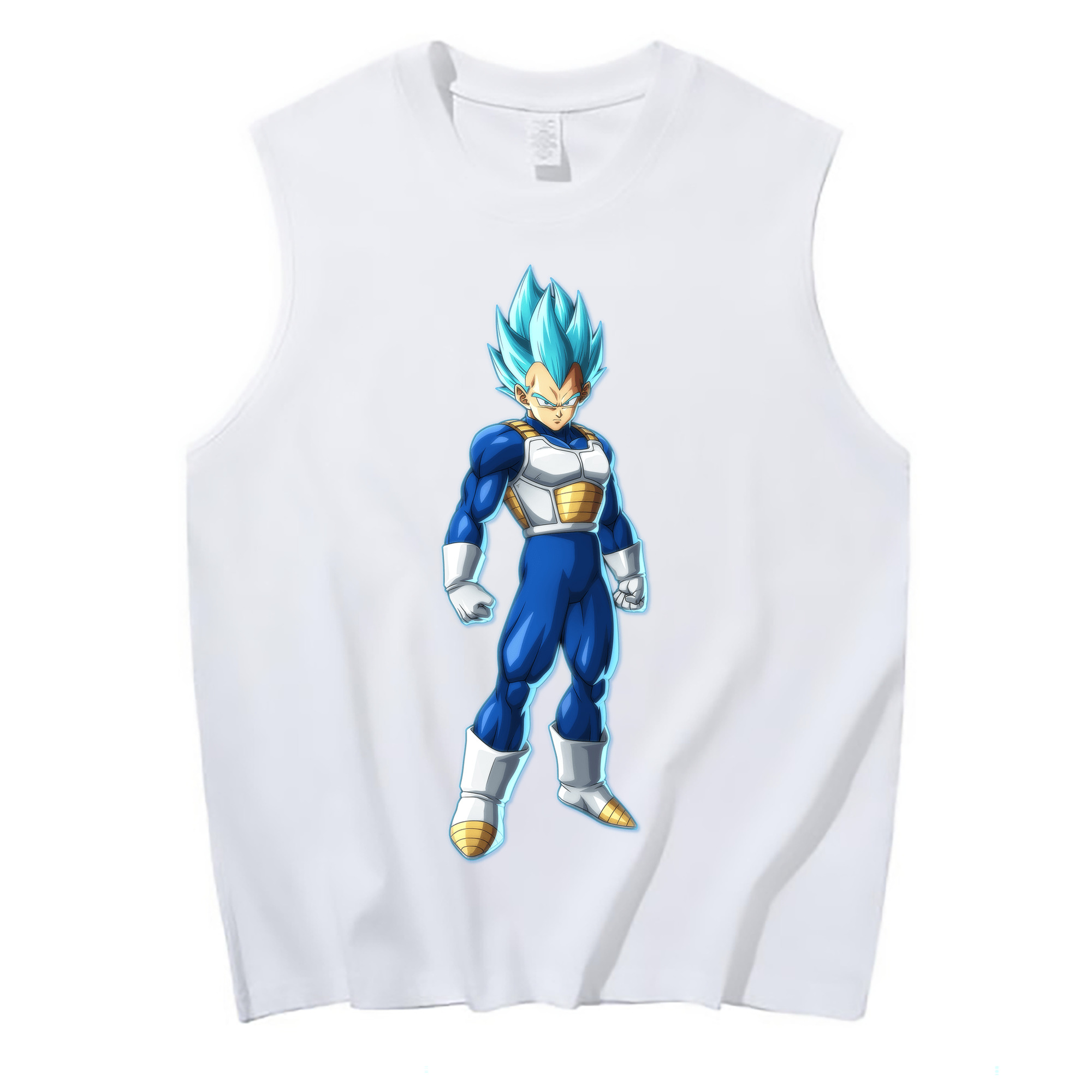 （画像用） ドラゴンボール ベジータ四世（Bejīta Yonsei）DRAGON BALL Vegeta IV コットン100％タンクトップ（フロントプリント）