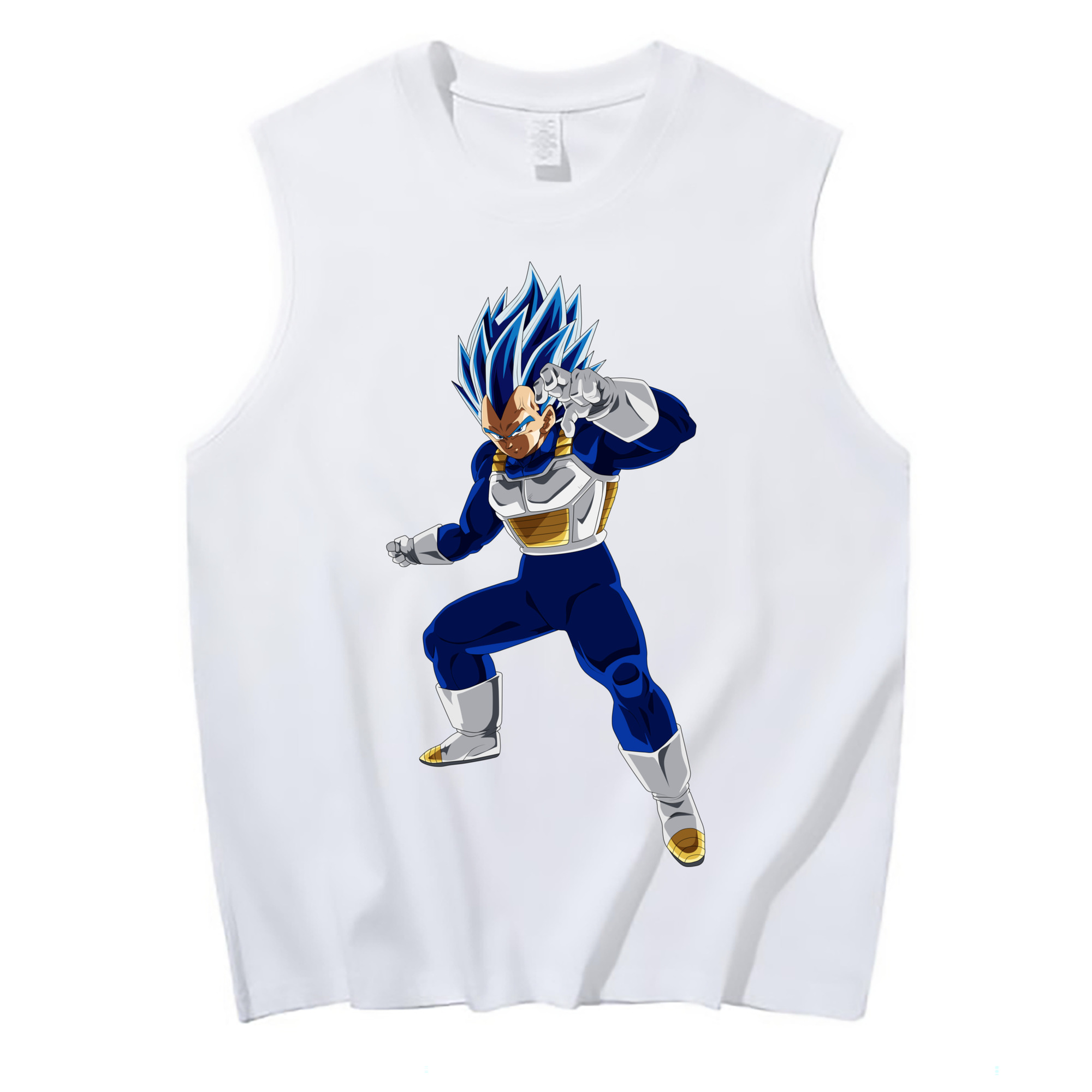 （画像用） ドラゴンボール ベジータ四世（Bejīta Yonsei）DRAGON BALL Vegeta IV コットン100％タンクトップ（フロントプリント）