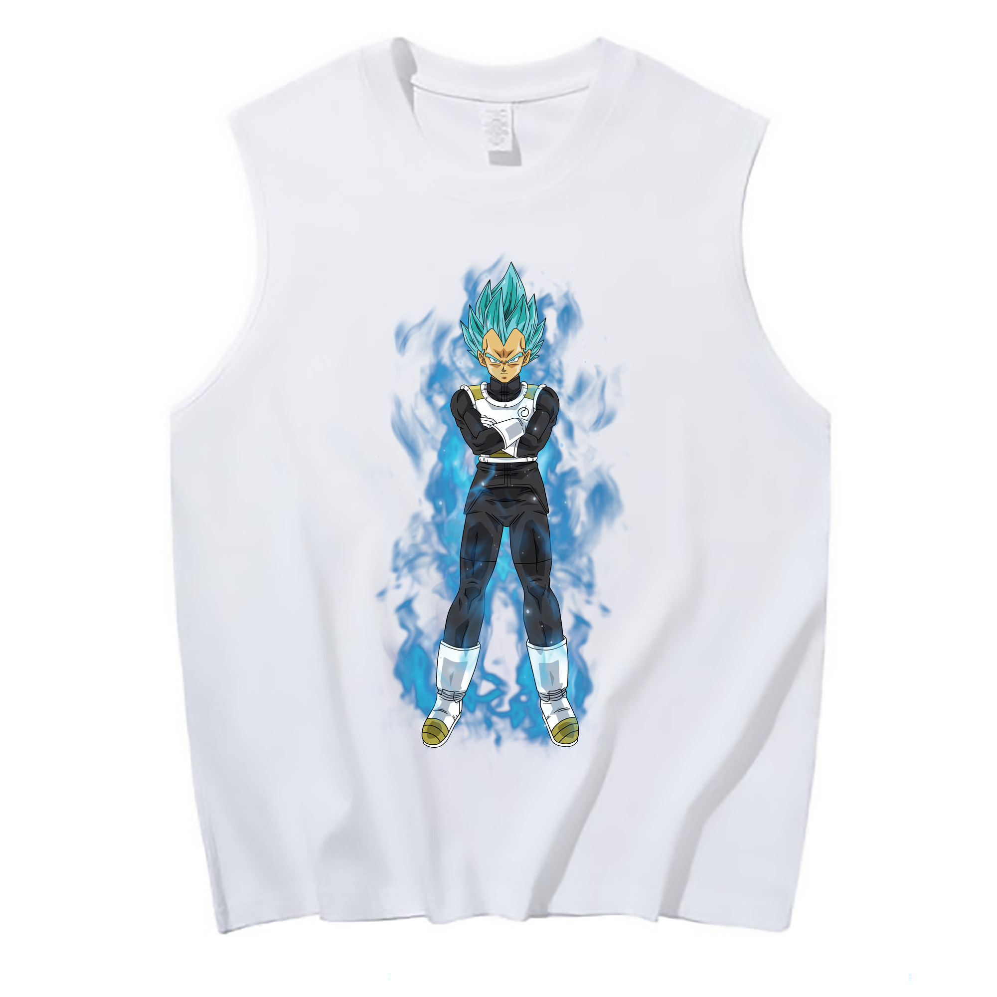 （画像用） ドラゴンボール ベジータ四世（Bejīta Yonsei）DRAGON BALL Vegeta IV コットン100％タンクトップ（フロントプリント）