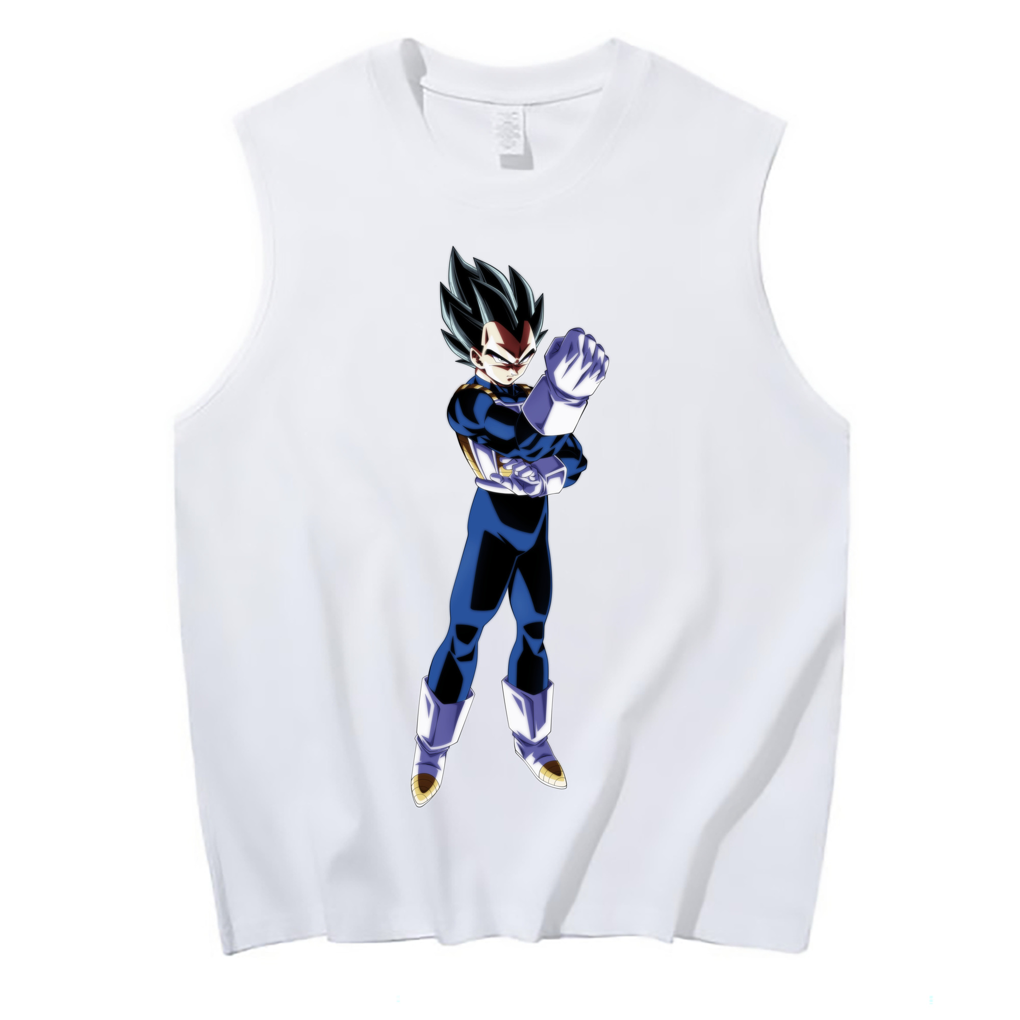 （画像用） ドラゴンボール ベジータ四世（Bejīta Yonsei）DRAGON BALL Vegeta IV コットン100％タンクトップ（フロントプリント）