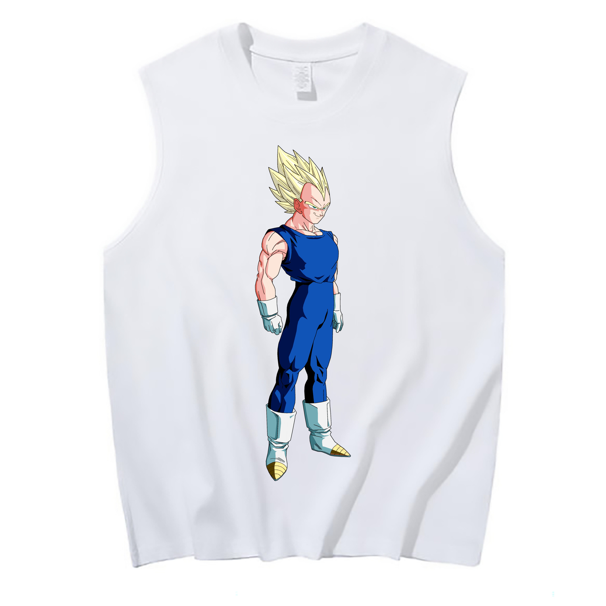 （画像用） ドラゴンボール ベジータ四世（Bejīta Yonsei）DRAGON BALL Vegeta IV コットン100％タンクトップ（フロントプリント）