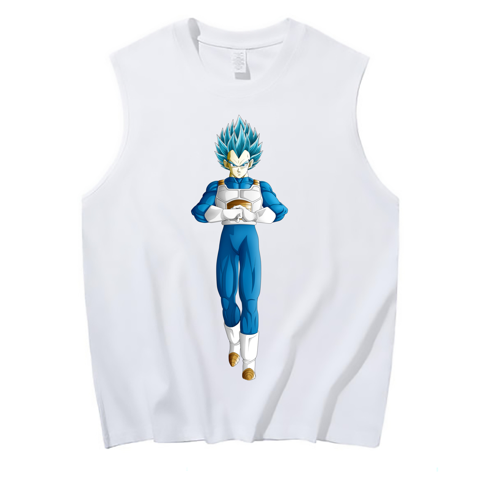 （画像用） ドラゴンボール ベジータ四世（Bejīta Yonsei）DRAGON BALL Vegeta IV コットン100％タンクトップ（フロントプリント）