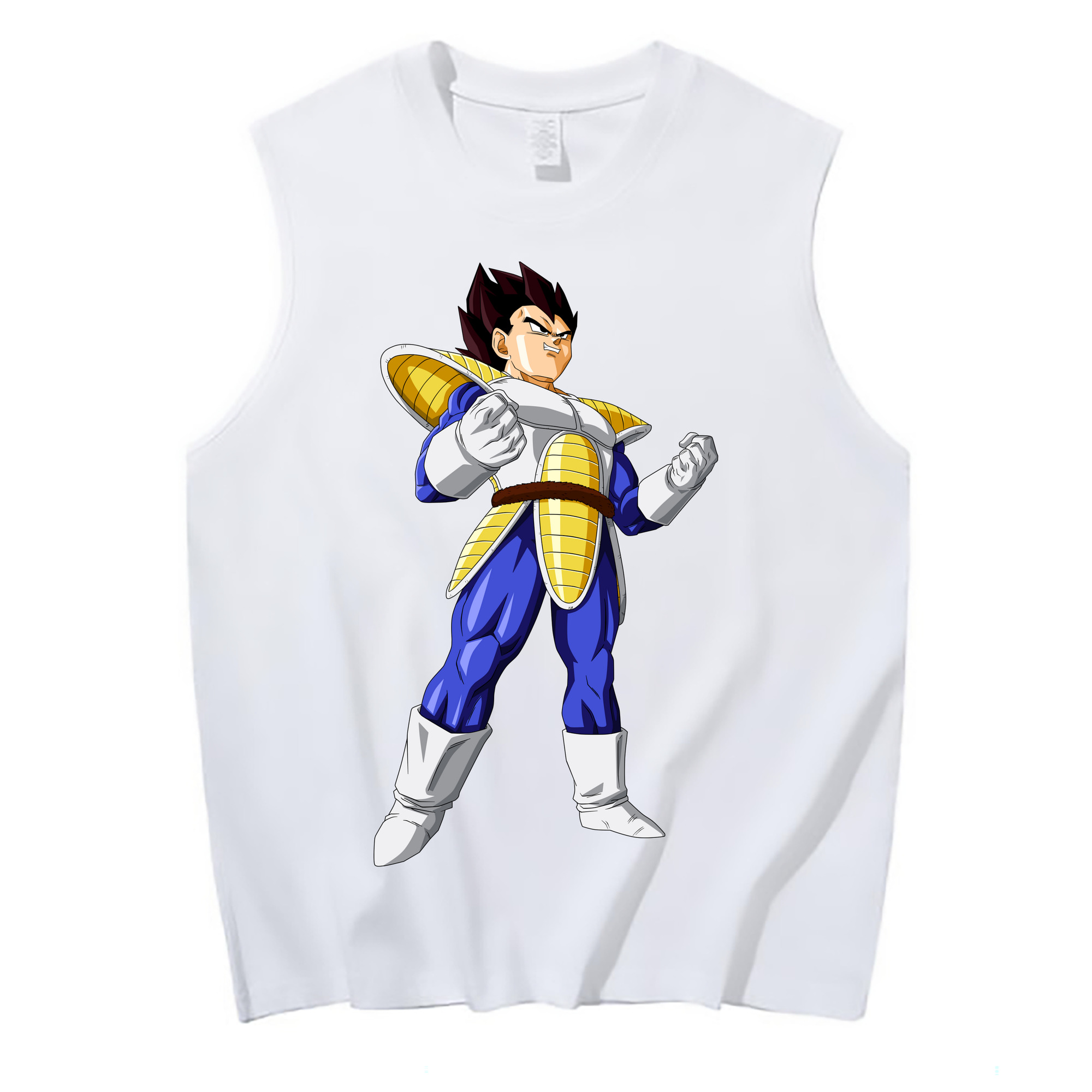 （画像用） ドラゴンボール ベジータ四世（Bejīta Yonsei）DRAGON BALL Vegeta IV コットン100％タンクトップ（フロントプリント）