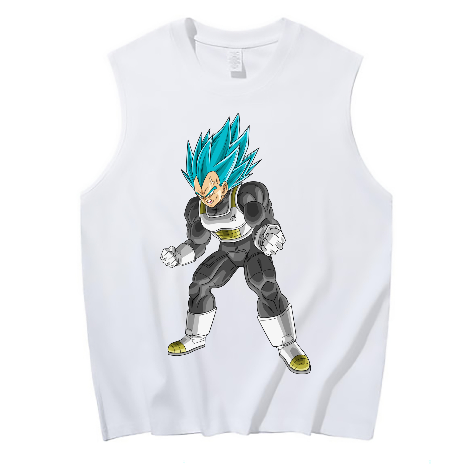 （画像用） ドラゴンボール ベジータ四世（Bejīta Yonsei）DRAGON BALL Vegeta IV コットン100％タンクトップ（フロントプリント）