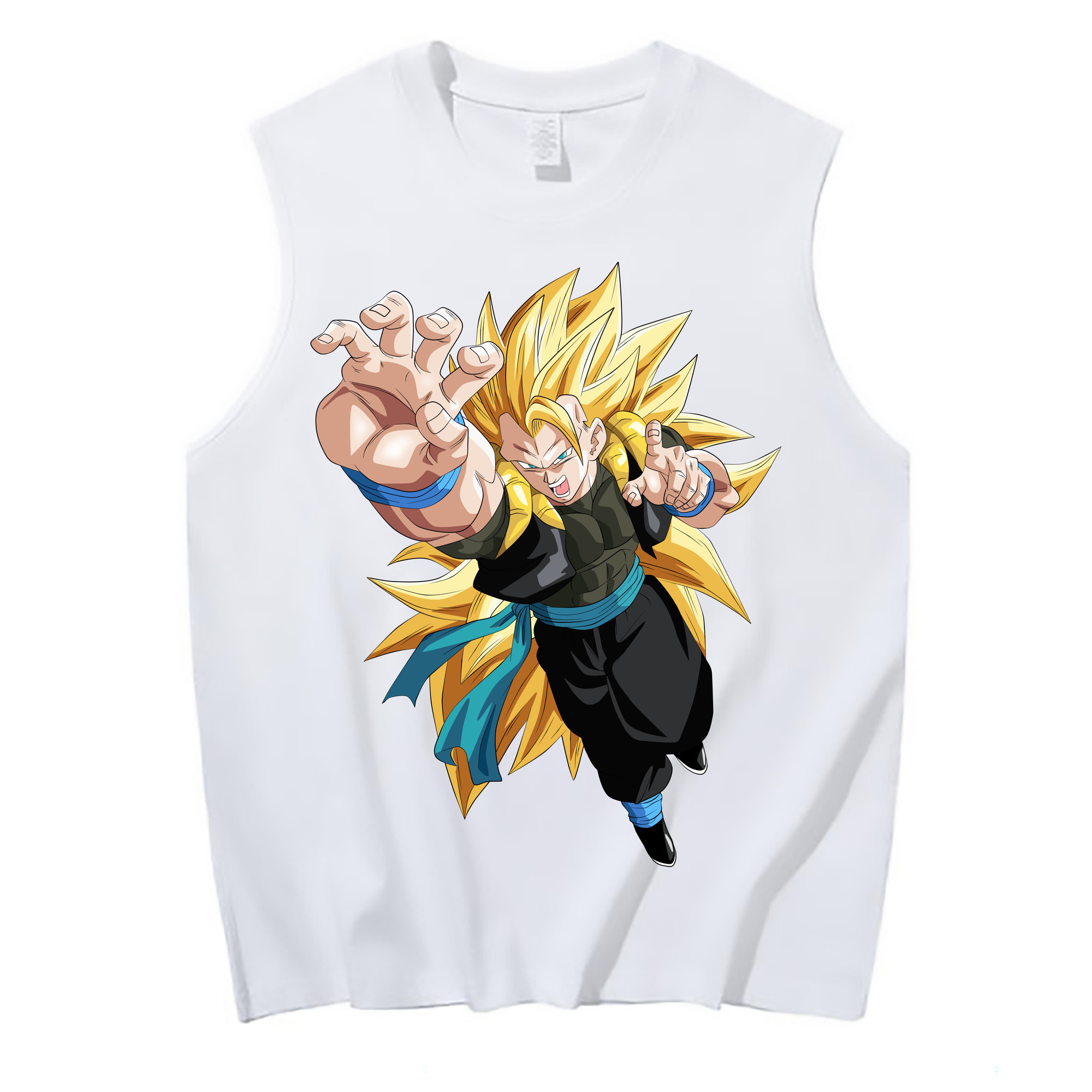 （画像用） ドラゴンボール ベジータ四世（Bejīta Yonsei）DRAGON BALL Vegeta IV コットン100％タンクトップ（フロントプリント）