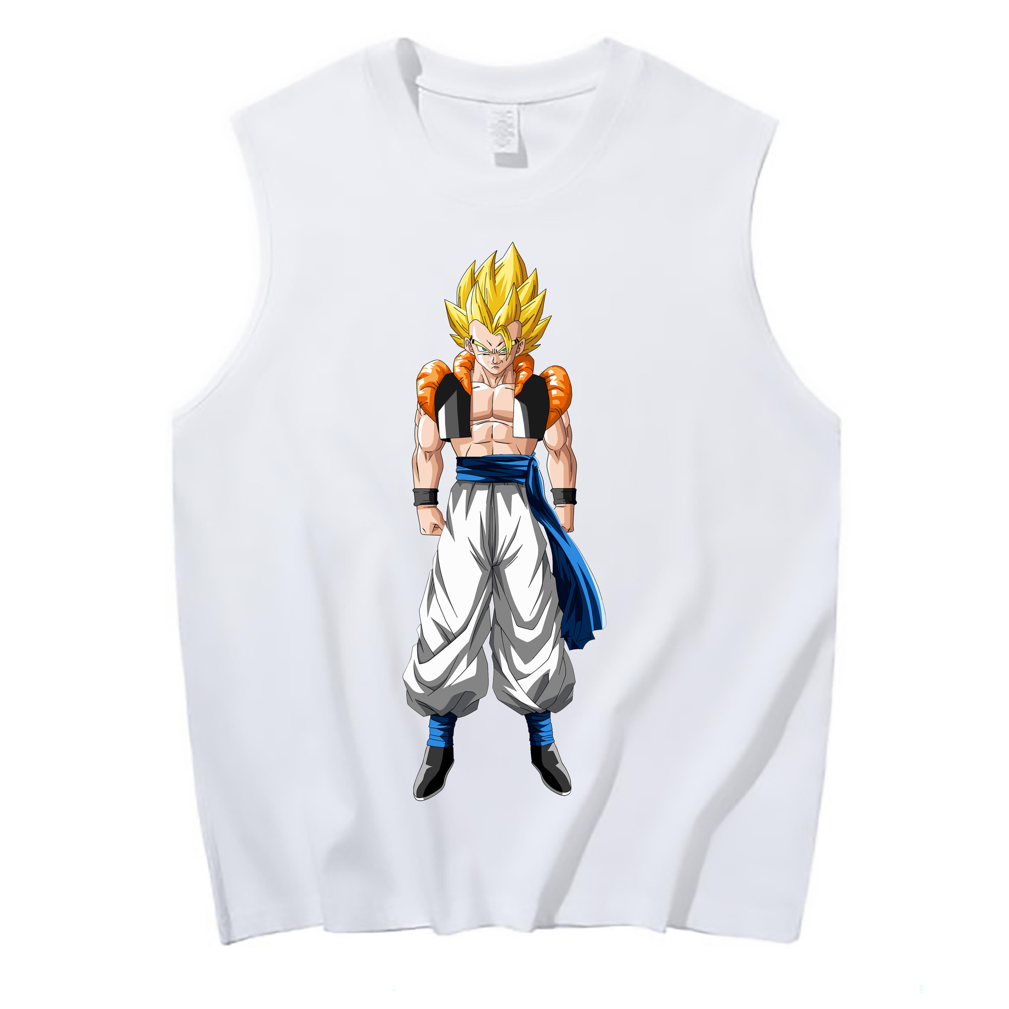 （画像用） ドラゴンボール ベジータ四世（Bejīta Yonsei）DRAGON BALL Vegeta IV コットン100％タンクトップ（フロントプリント）