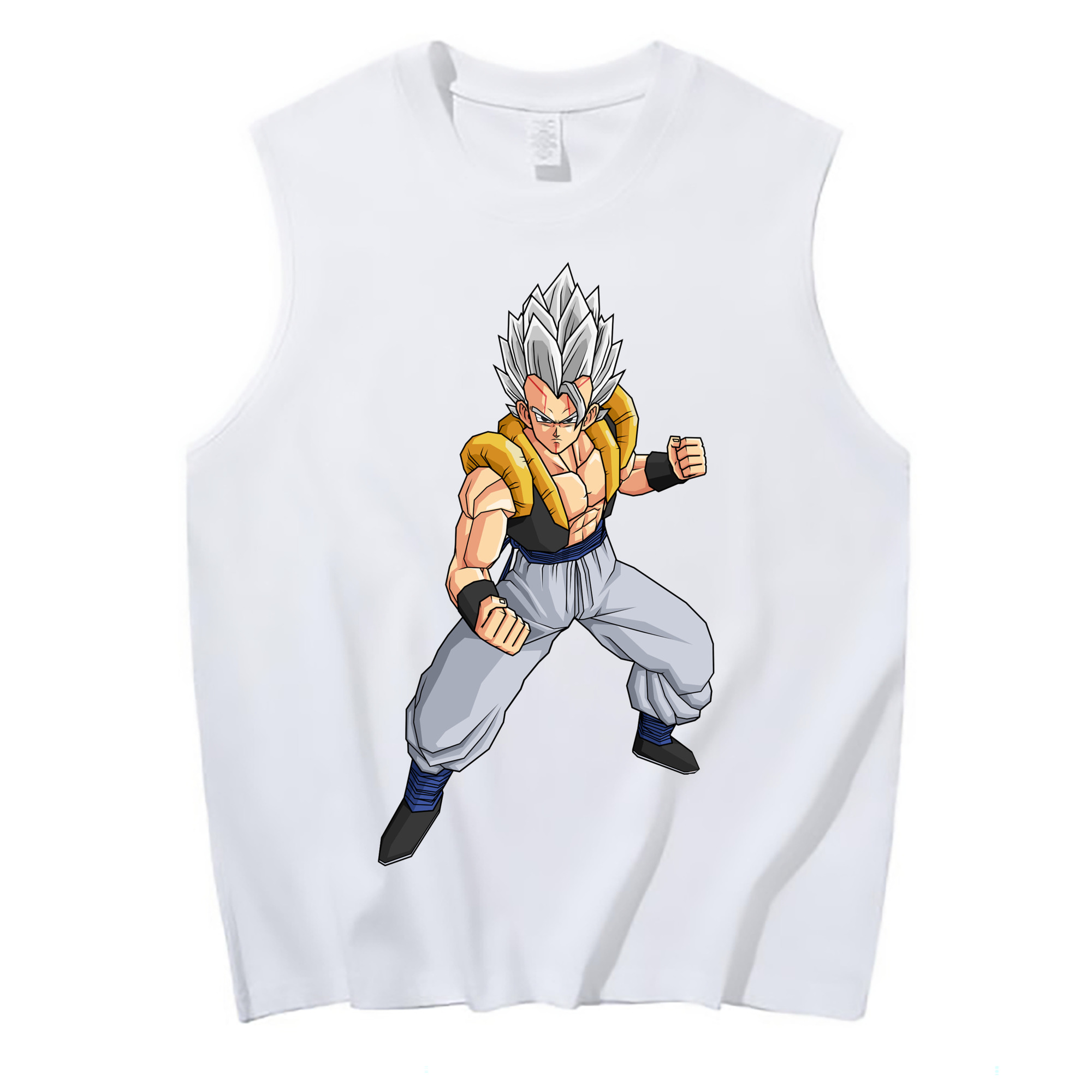（画像用） ドラゴンボール ベジータ四世（Bejīta Yonsei）DRAGON BALL Vegeta IV コットン100％タンクトップ（フロントプリント）