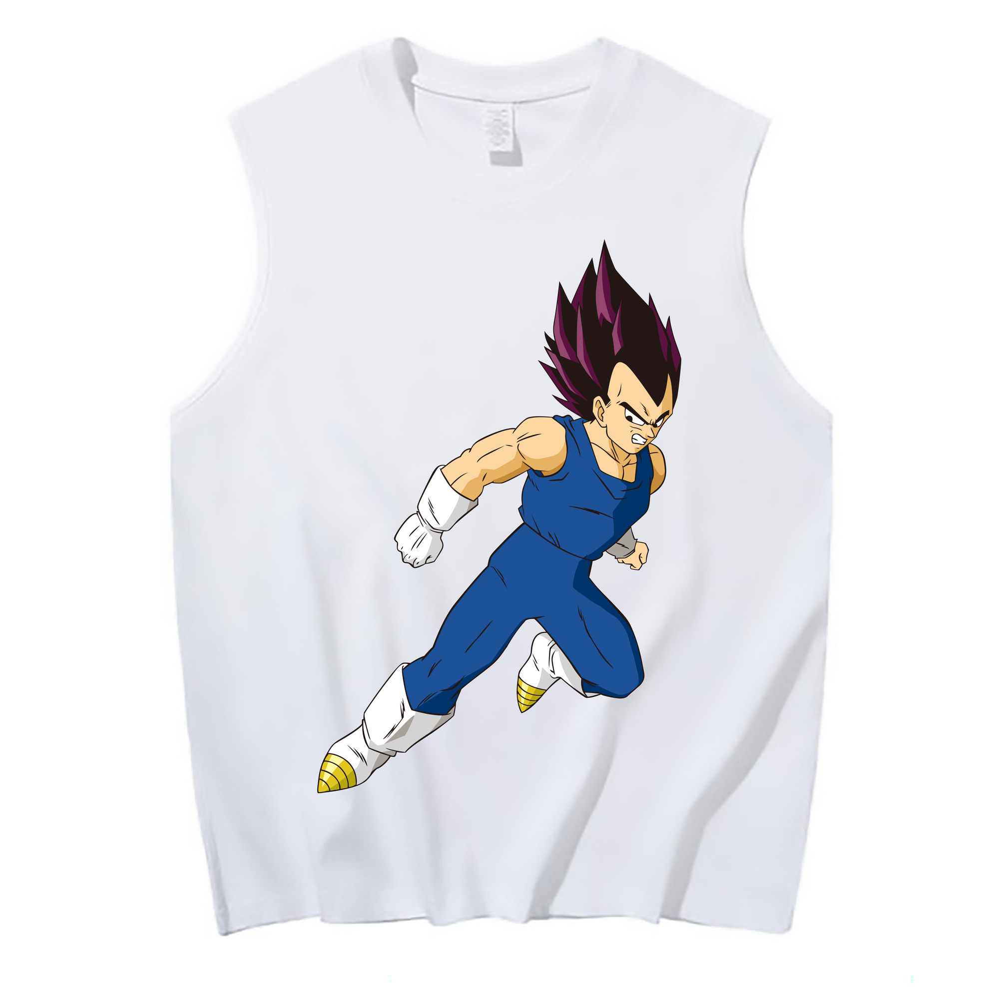 （画像用） ドラゴンボール ベジータ四世（Bejīta Yonsei）DRAGON BALL Vegeta IV コットン100％タンクトップ（フロントプリント）