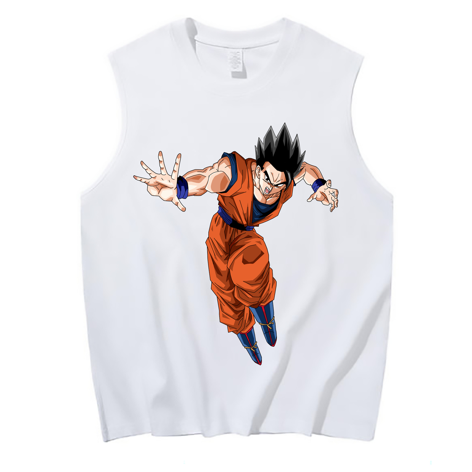 （画像用） ドラゴンボール 孫 悟飯（そんごはん）DRAGON BALL Son Gohan コットン100％タンクトップ（フロントプリント）