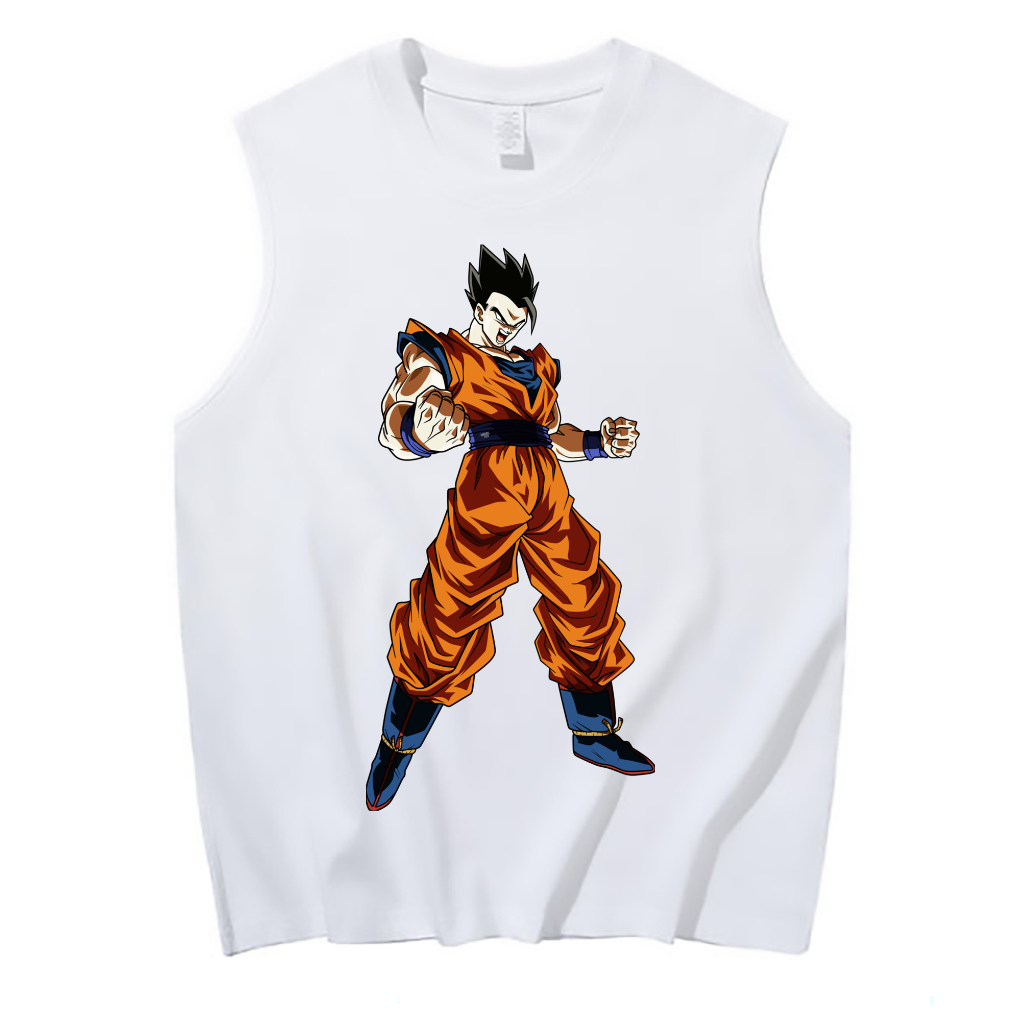 （画像用） ドラゴンボール 孫 悟飯（そんごはん）DRAGON BALL Son Gohan コットン100％タンクトップ（フロントプリント）