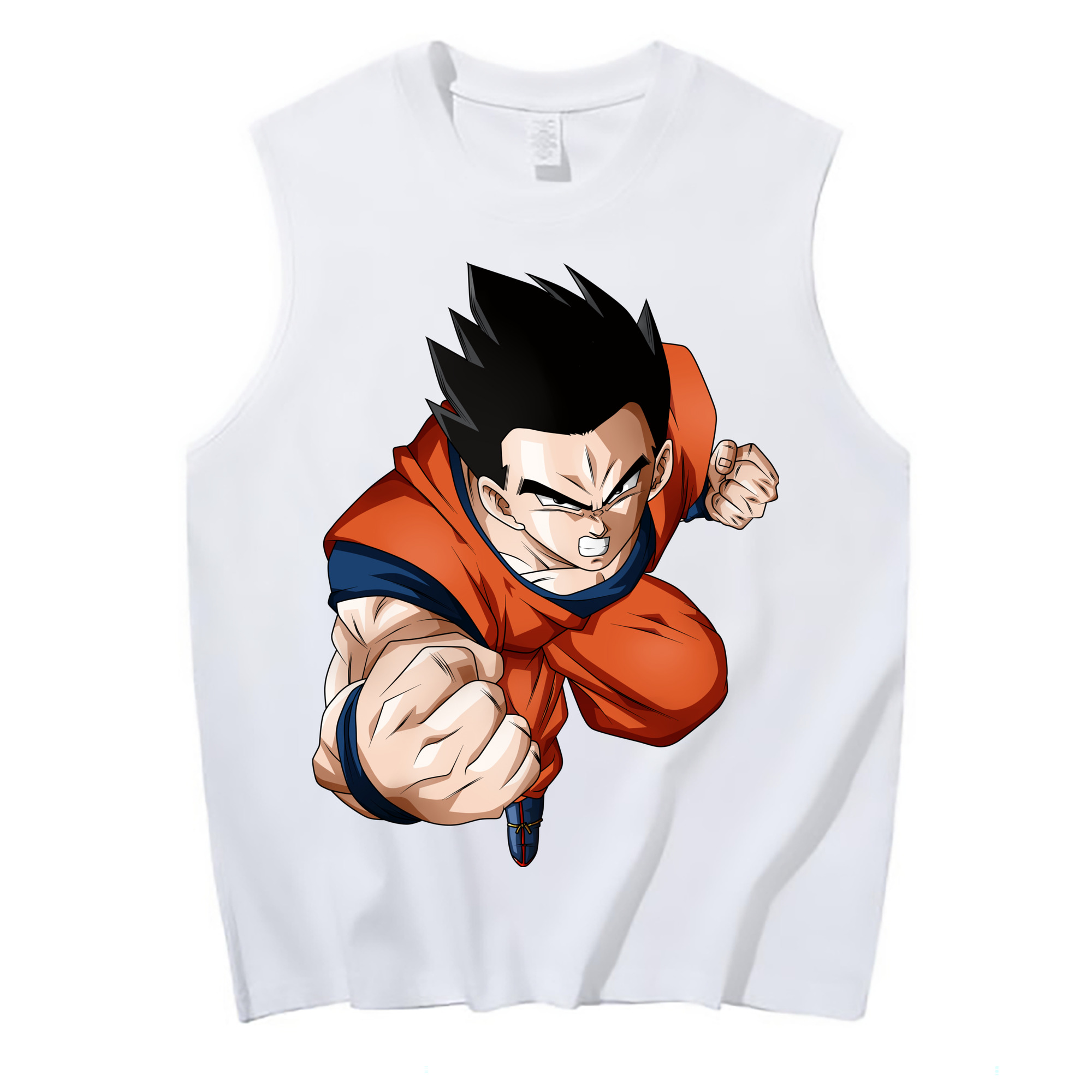 （画像用） ドラゴンボール 孫 悟飯（そんごはん）DRAGON BALL Son Gohan コットン100％タンクトップ（フロントプリント）