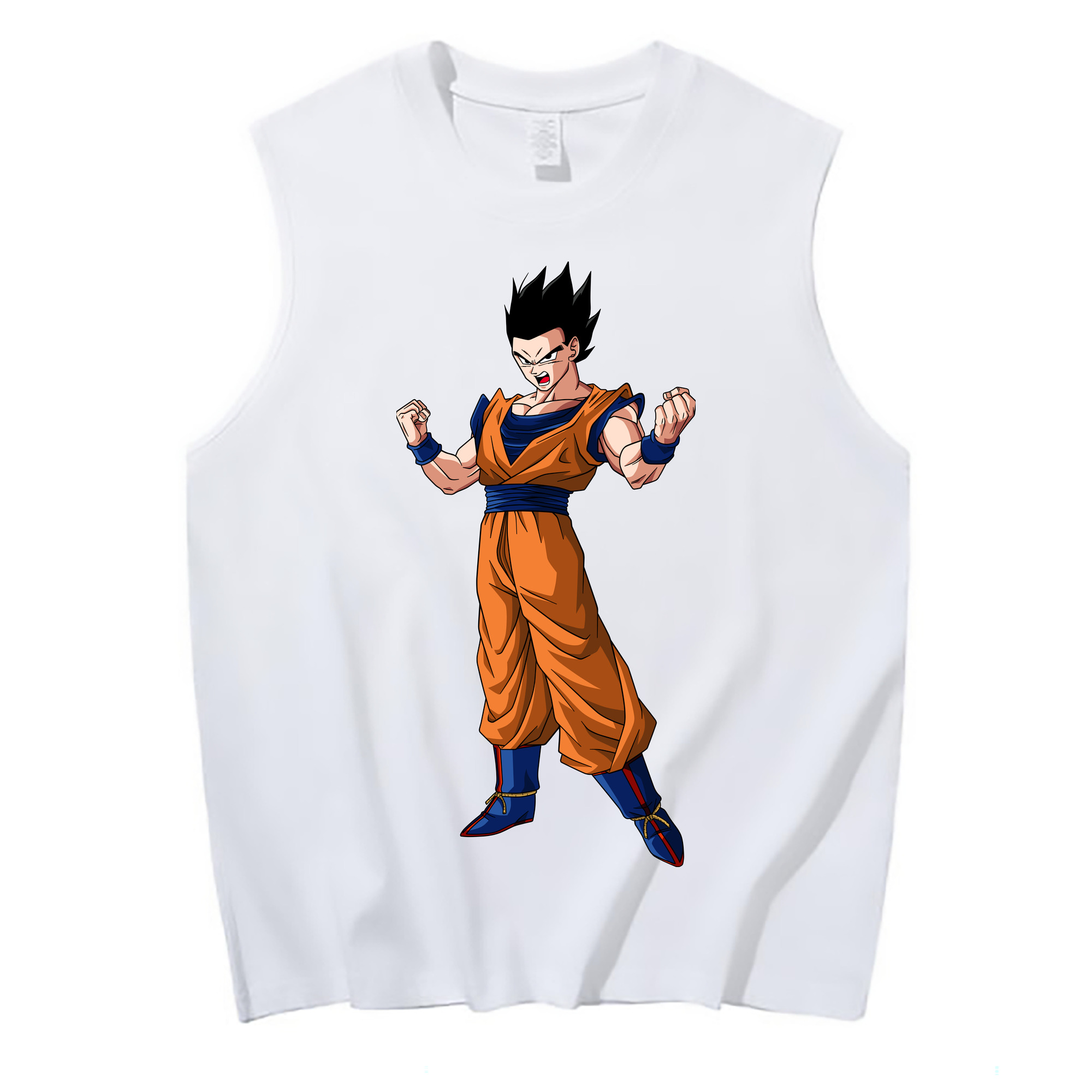 （画像用） ドラゴンボール 孫 悟飯（そんごはん）DRAGON BALL Son Gohan コットン100％タンクトップ（フロントプリント）