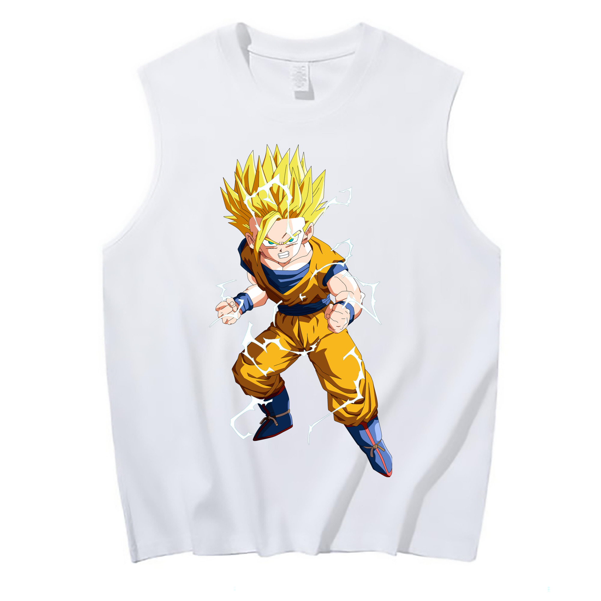 （画像用） ドラゴンボール 孫 悟飯（そんごはん）DRAGON BALL Son Gohan コットン100％タンクトップ（フロントプリント）