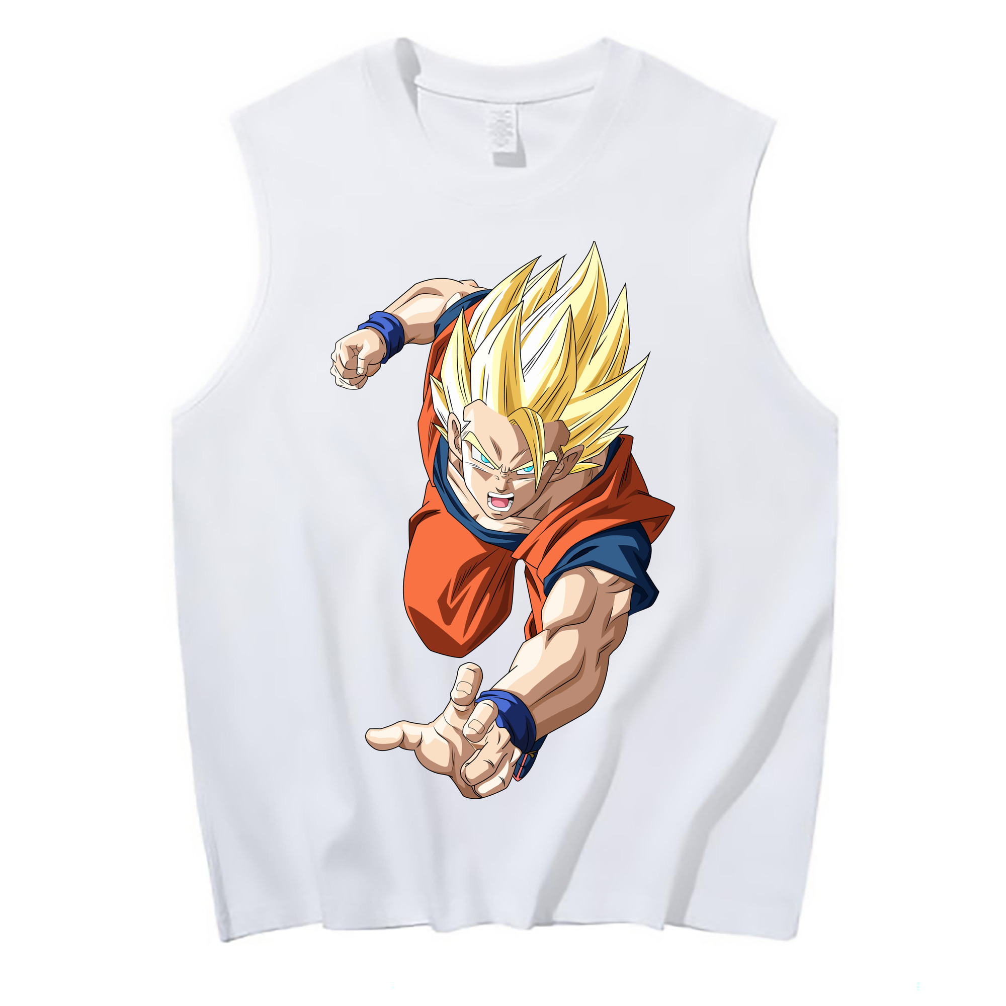 （画像用） ドラゴンボール 孫 悟飯（そんごはん）DRAGON BALL Son Gohan コットン100％タンクトップ（フロントプリント）