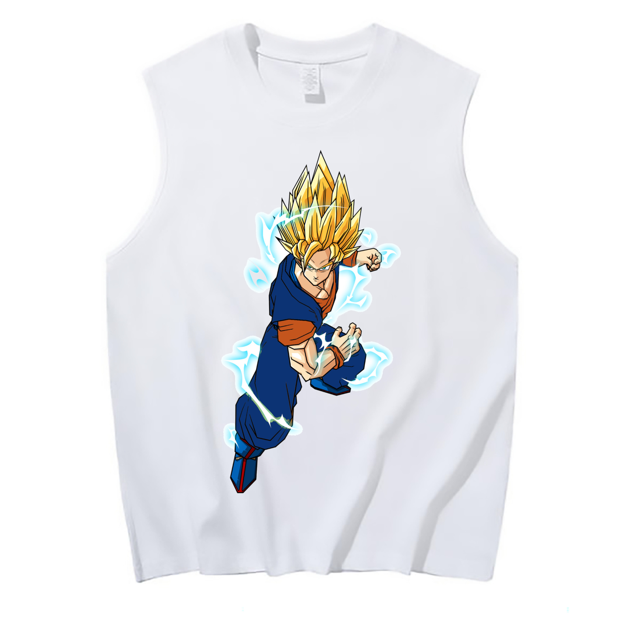 （画像用） ドラゴンボール 孫 悟飯（そんごはん）DRAGON BALL Son Gohan コットン100％タンクトップ（フロントプリント）