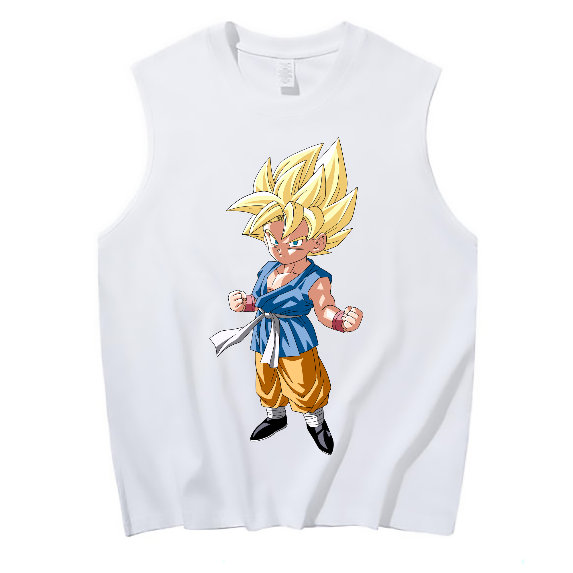 （画像用） ドラゴンボール 孫 悟飯（そんごはん）DRAGON BALL Son Gohan コットン100％タンクトップ（フロントプリント）