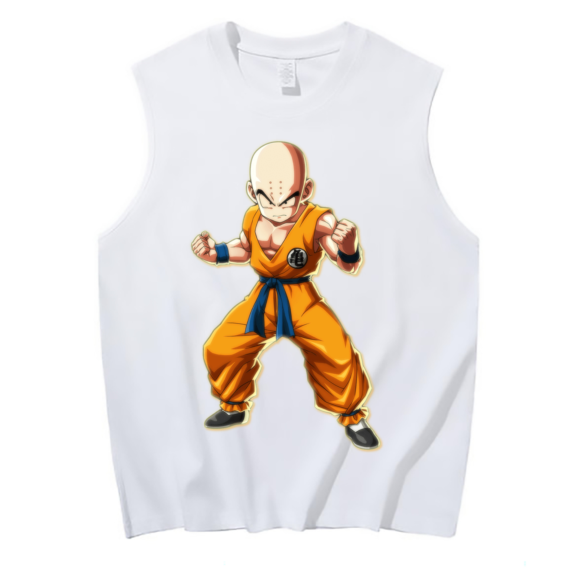 （画像用） ドラゴンボール クリリン DRAGON BALL krillin コットン100％タンクトップ（フロントプリント）