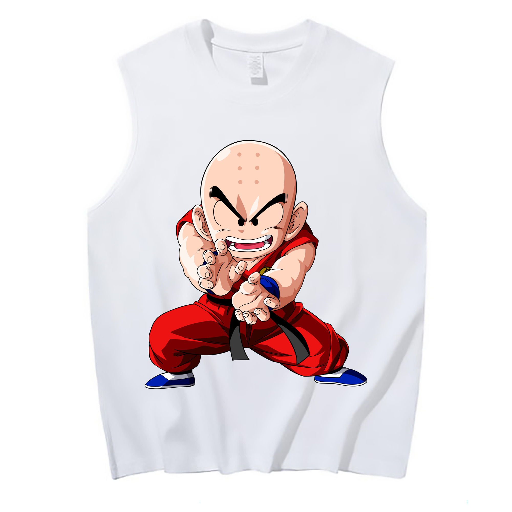 （画像用） ドラゴンボール クリリン DRAGON BALL krillin コットン100％タンクトップ（フロントプリント）