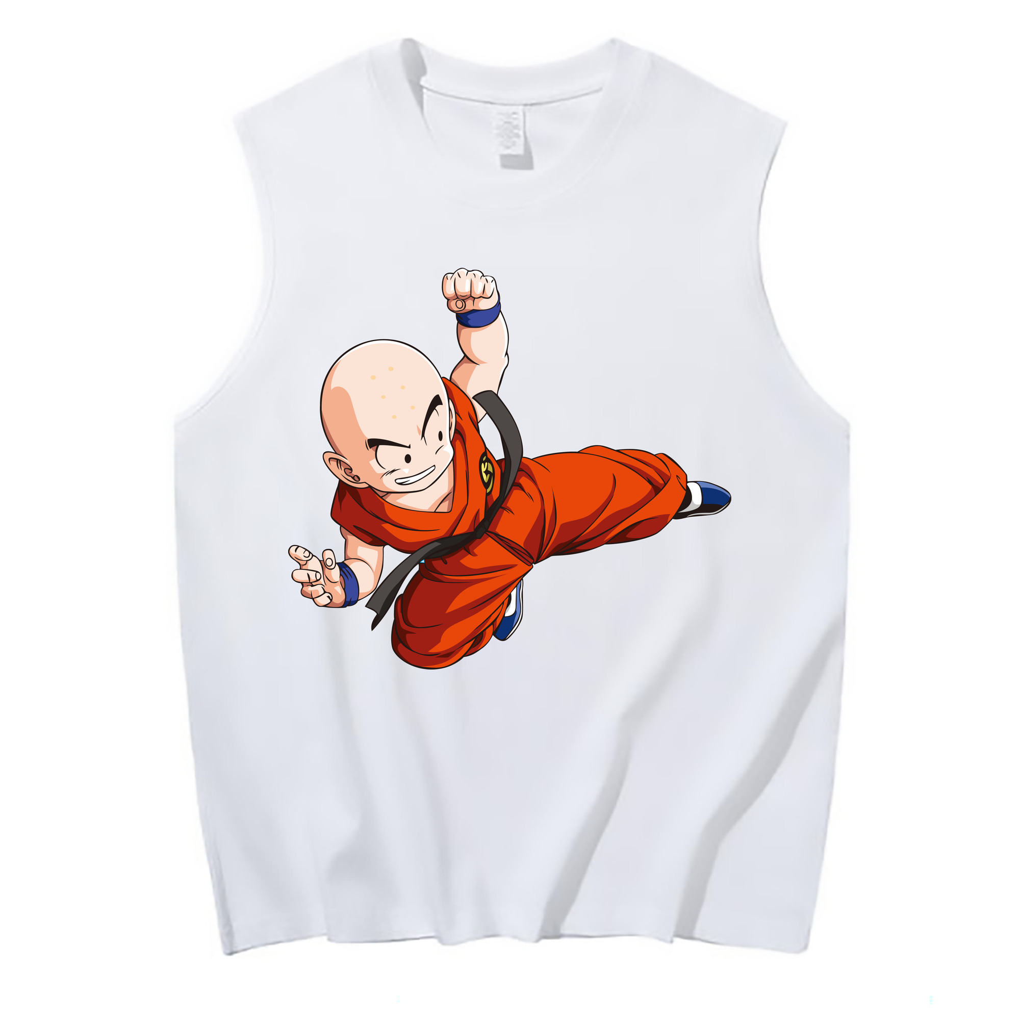 （画像用） ドラゴンボール クリリン DRAGON BALL krillin コットン100％タンクトップ（フロントプリント）