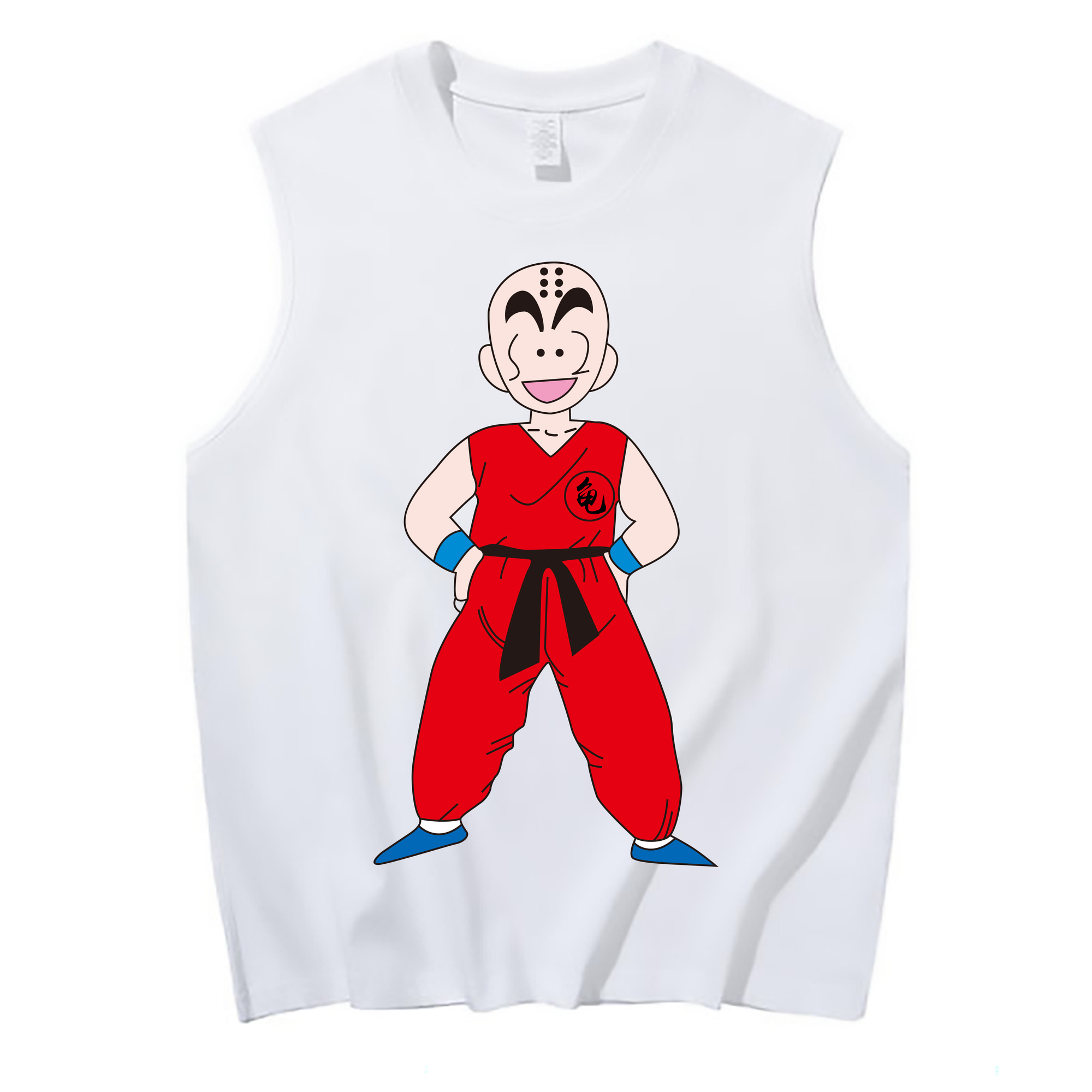 （画像用） ドラゴンボール クリリン DRAGON BALL krillin コットン100％タンクトップ（フロントプリント）