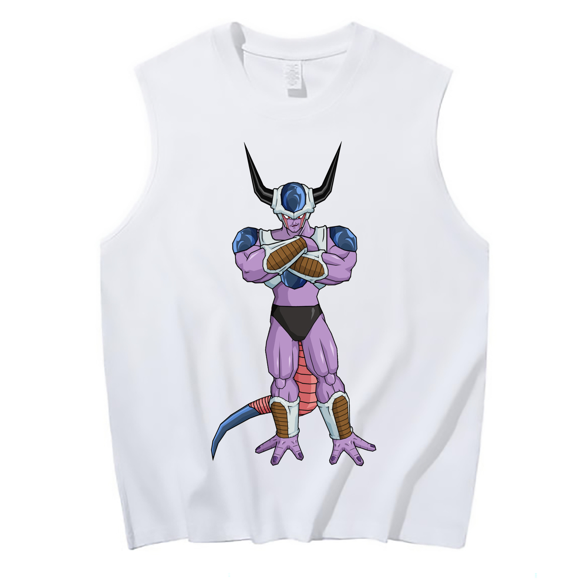 （画像用） ドラゴンボール フリーザ DRAGON BALL Frieza コットン100％タンクトップ（フロントプリント）