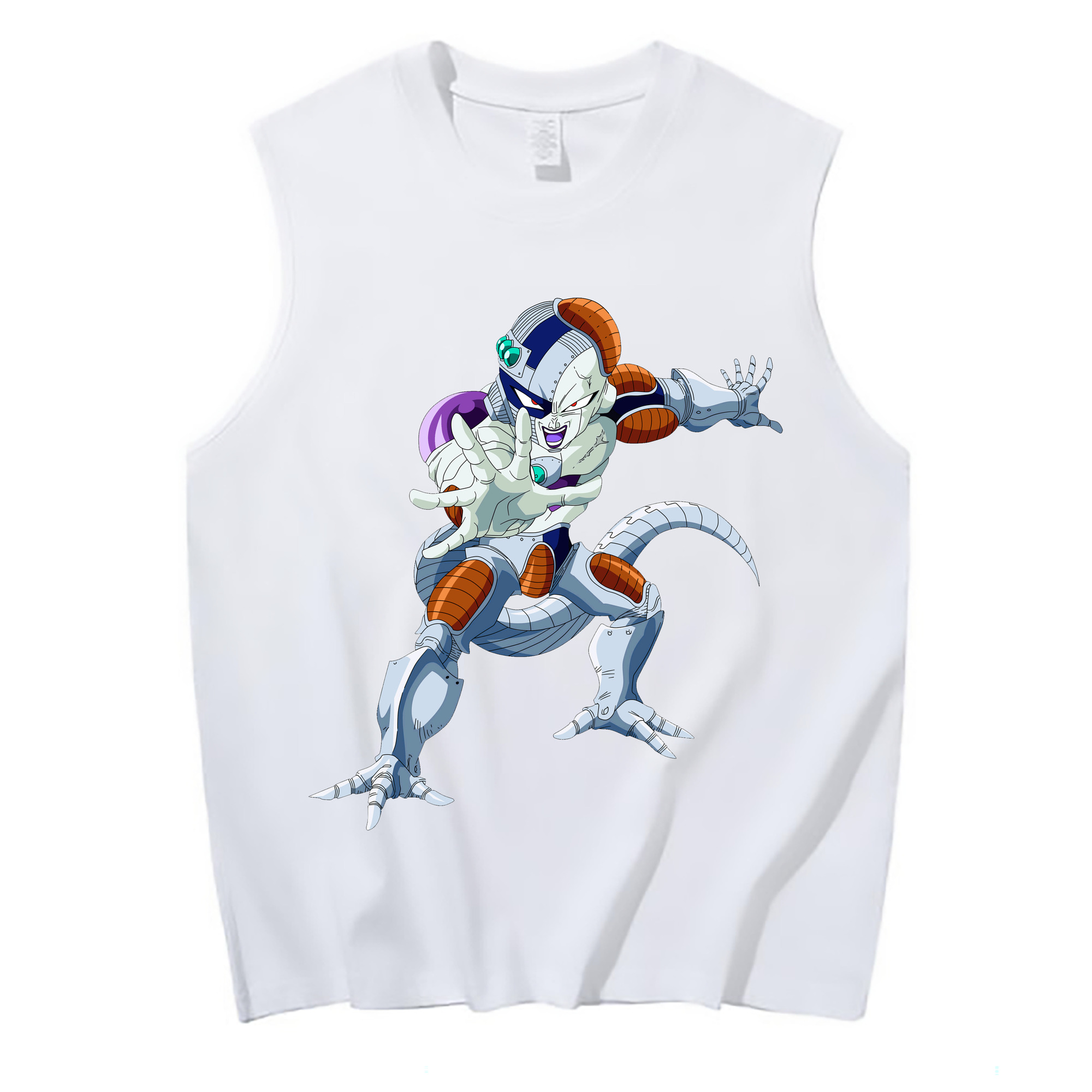 （画像用） ドラゴンボール フリーザ DRAGON BALL Frieza コットン100％タンクトップ（フロントプリント）