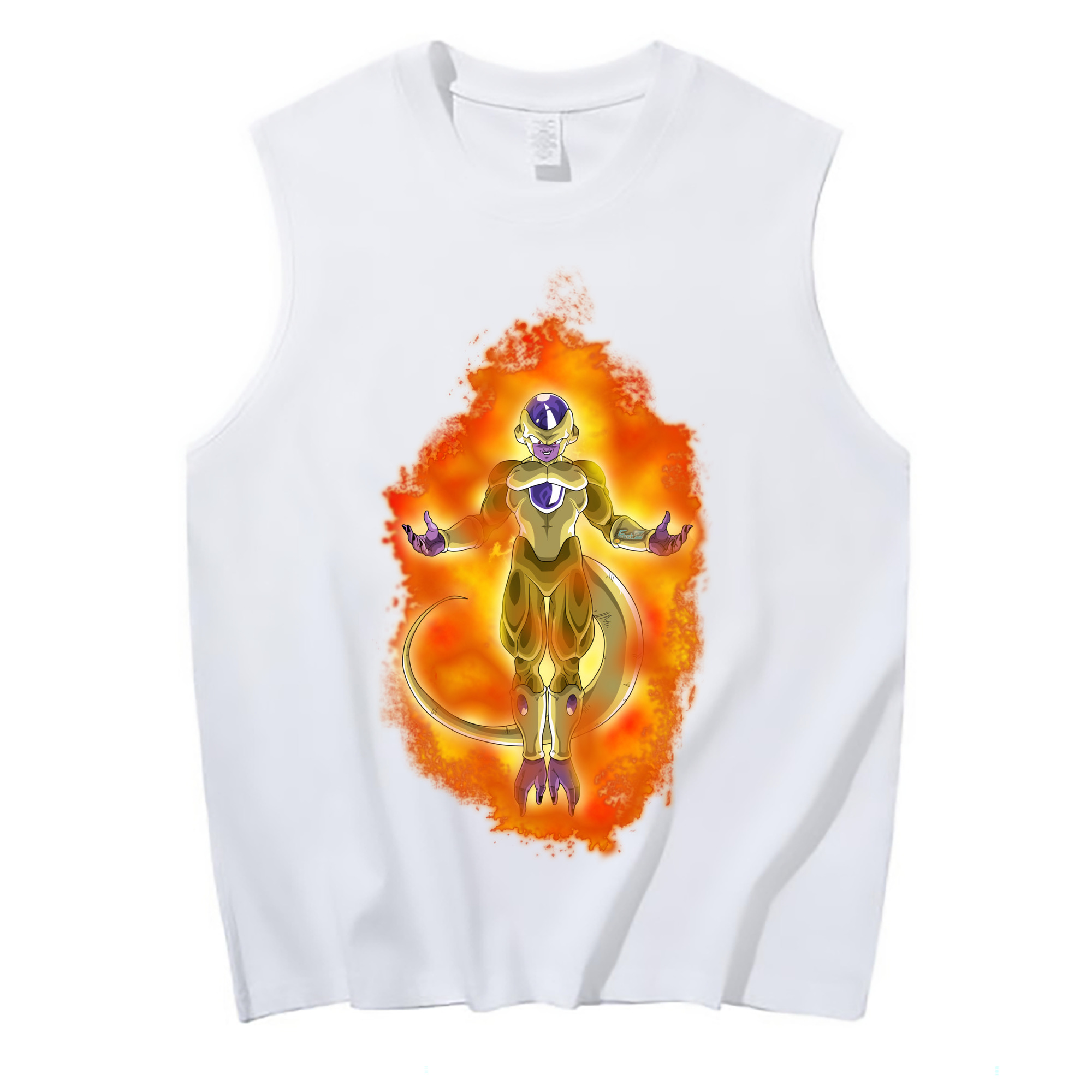 （画像用） ドラゴンボール フリーザ DRAGON BALL Frieza コットン100％タンクトップ（フロントプリント）