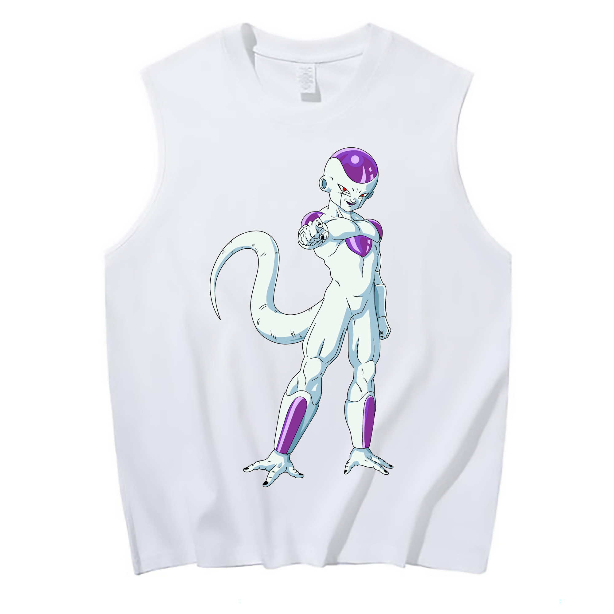 （画像用） ドラゴンボール フリーザ DRAGON BALL Frieza コットン100％タンクトップ（フロントプリント）