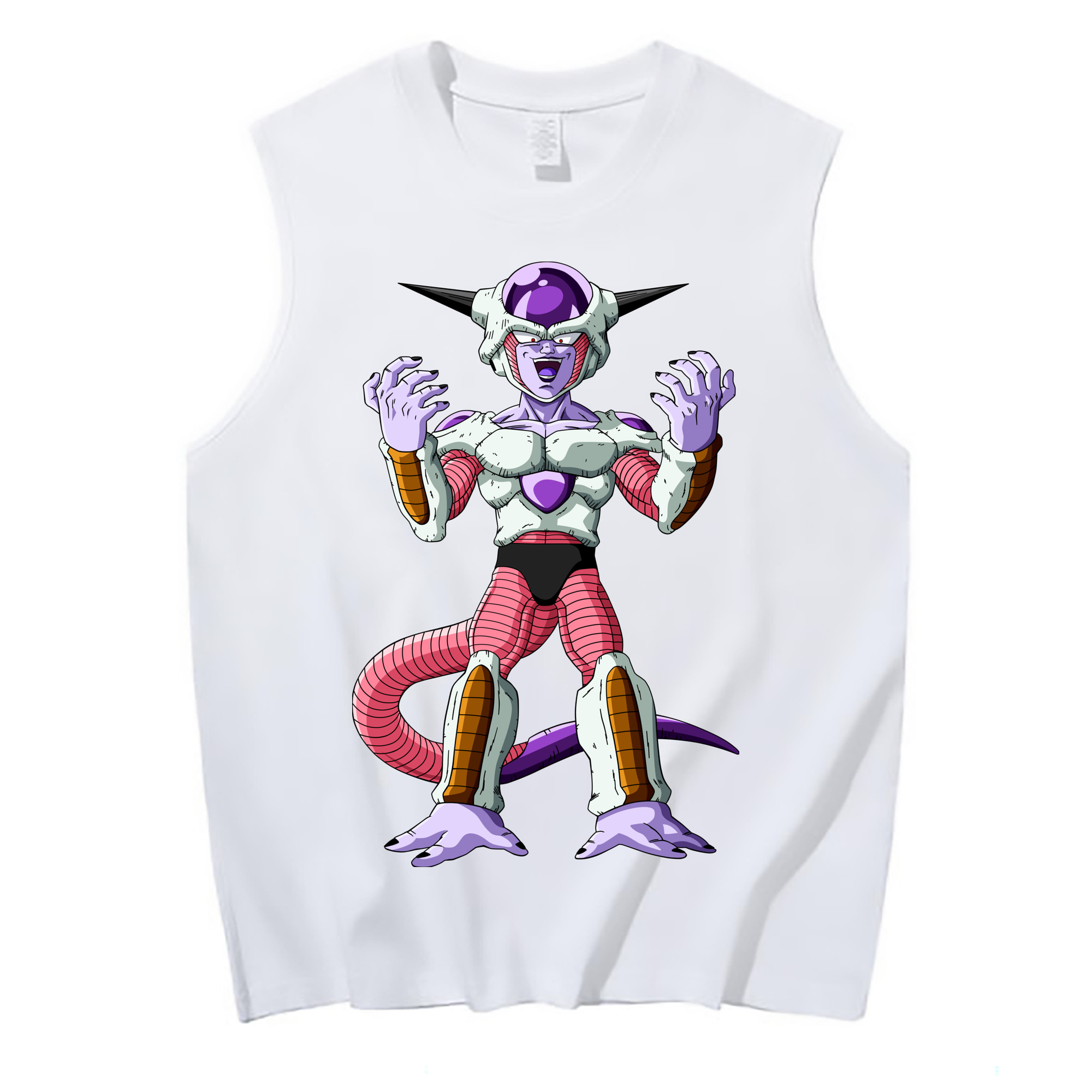 （画像用） ドラゴンボール フリーザ DRAGON BALL Frieza コットン100％タンクトップ（フロントプリント）