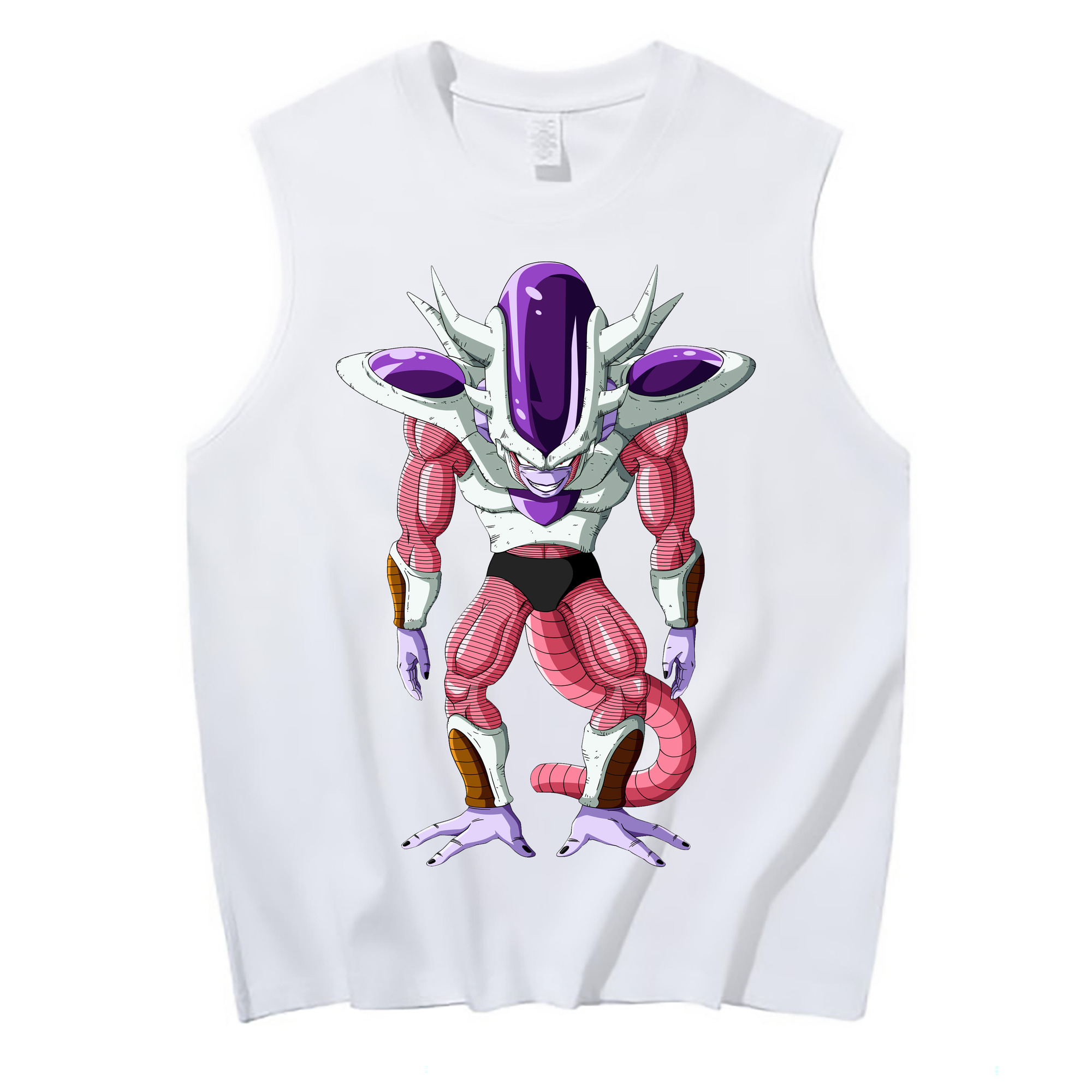 （画像用） ドラゴンボール フリーザ DRAGON BALL Frieza コットン100％タンクトップ（フロントプリント）
