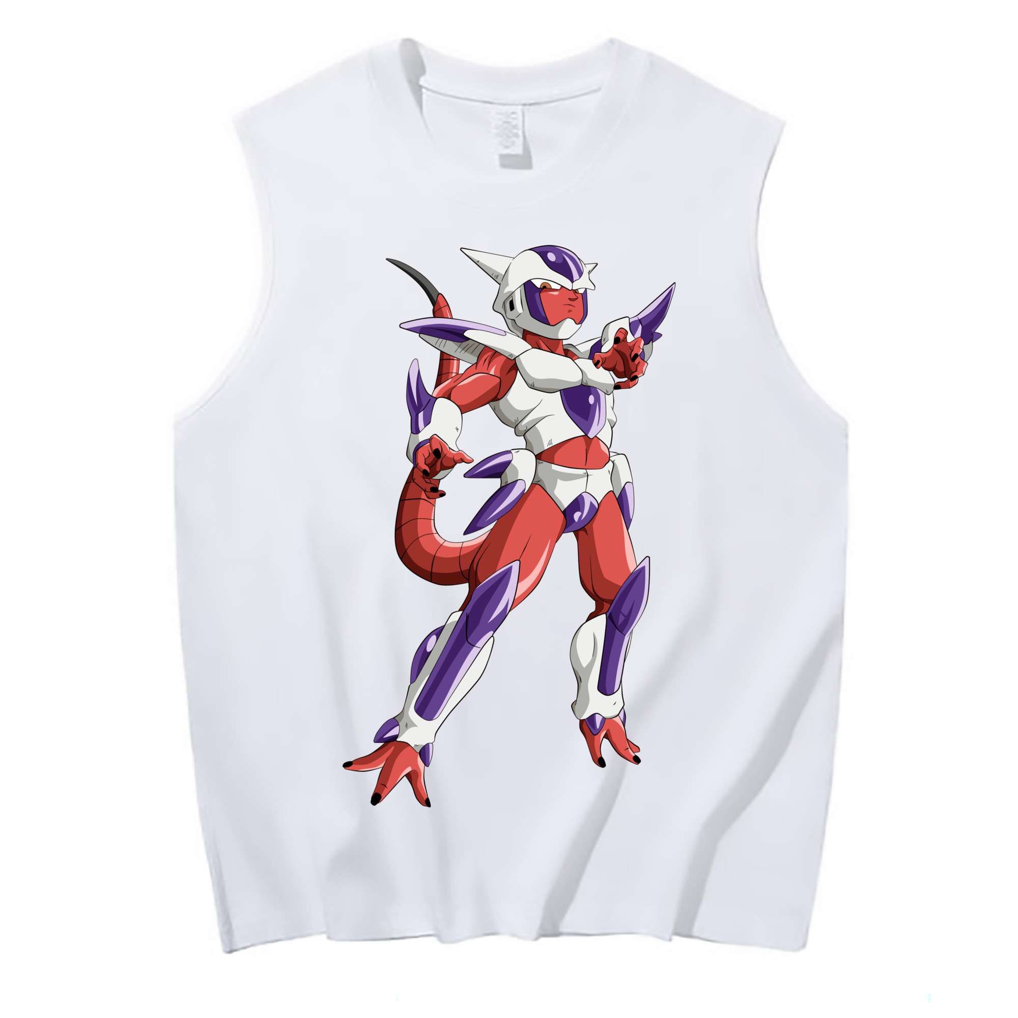 （画像用） ドラゴンボール フリーザ DRAGON BALL Frieza コットン100％タンクトップ（フロントプリント）