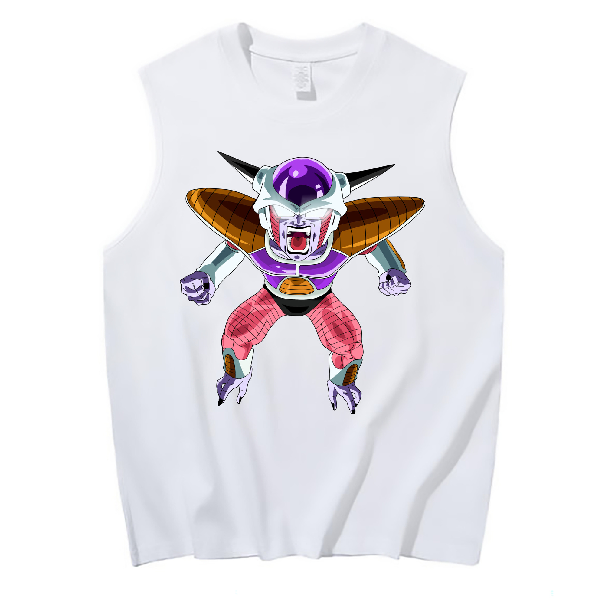 （画像用） ドラゴンボール フリーザ DRAGON BALL Frieza コットン100％タンクトップ（フロントプリント）