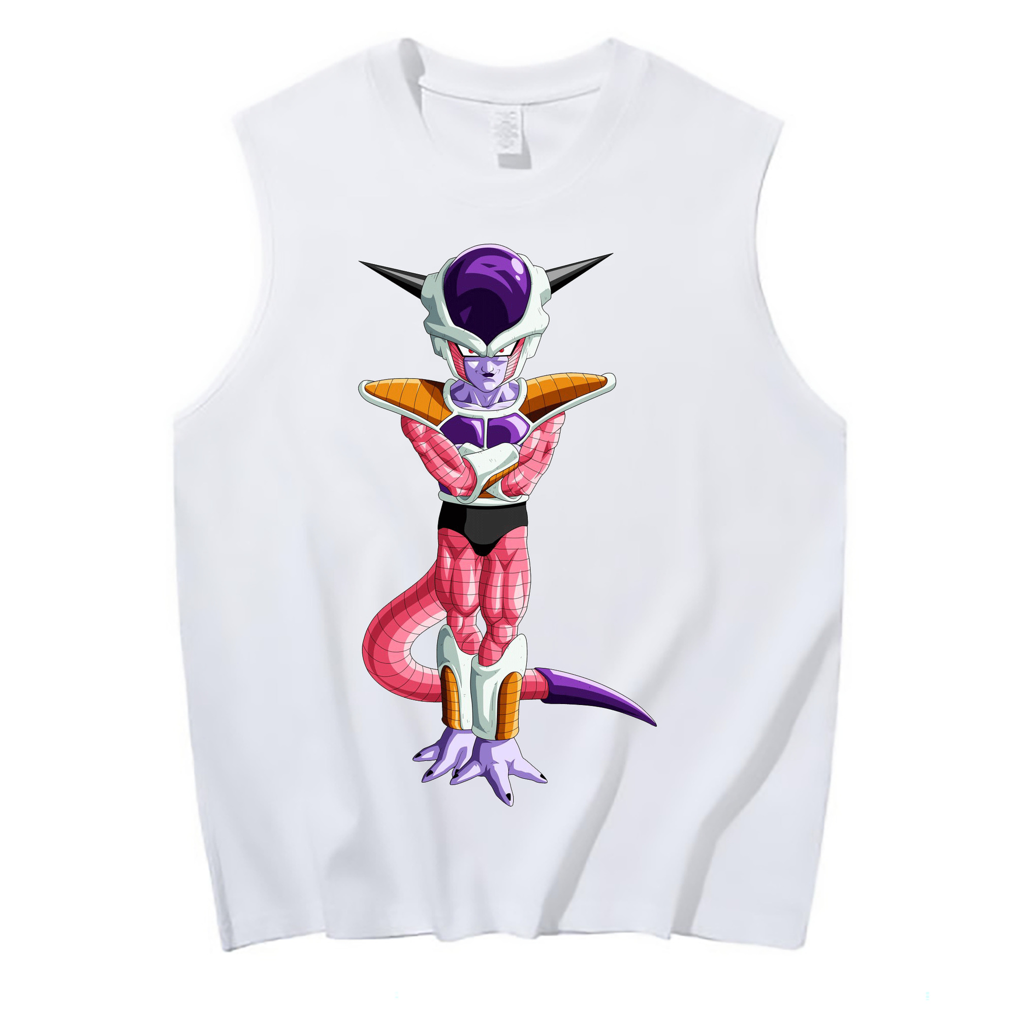 （画像用） ドラゴンボール フリーザ DRAGON BALL Frieza コットン100％タンクトップ（フロントプリント）