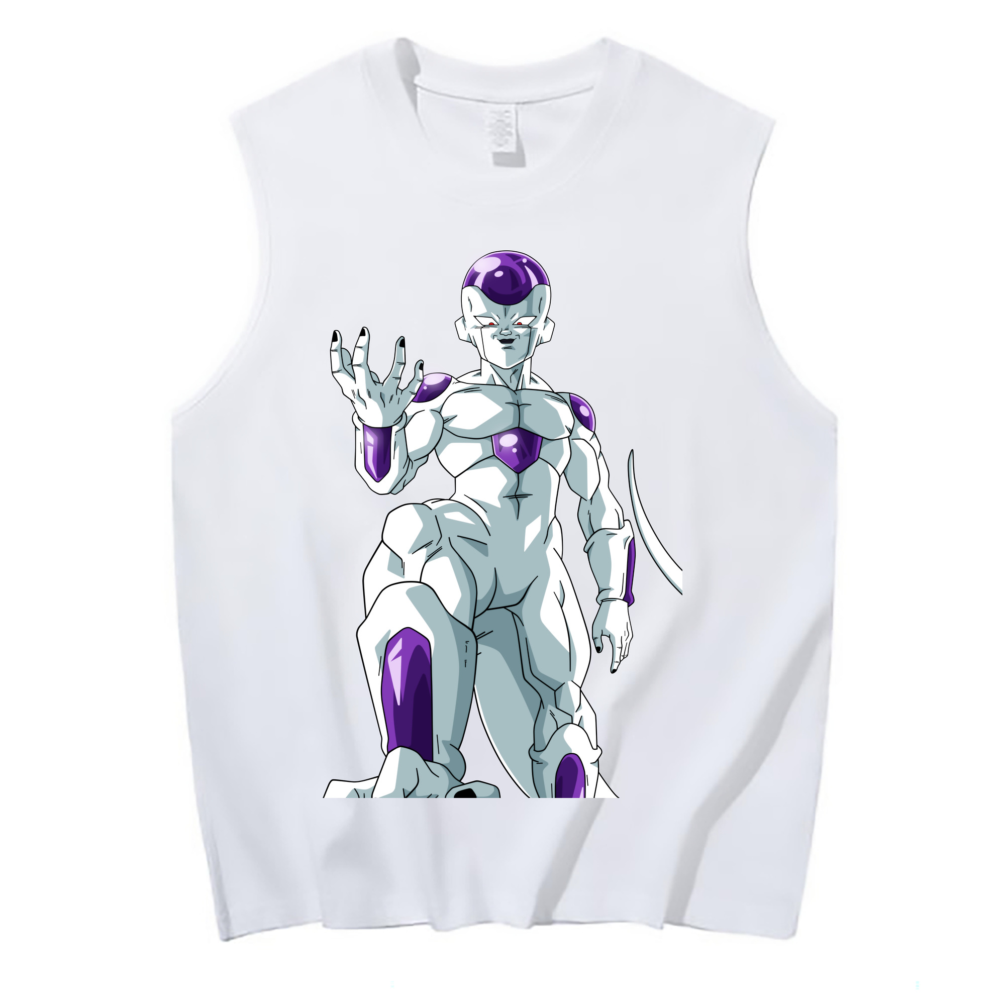 （画像用） ドラゴンボール フリーザ DRAGON BALL Frieza コットン100％タンクトップ（フロントプリント）