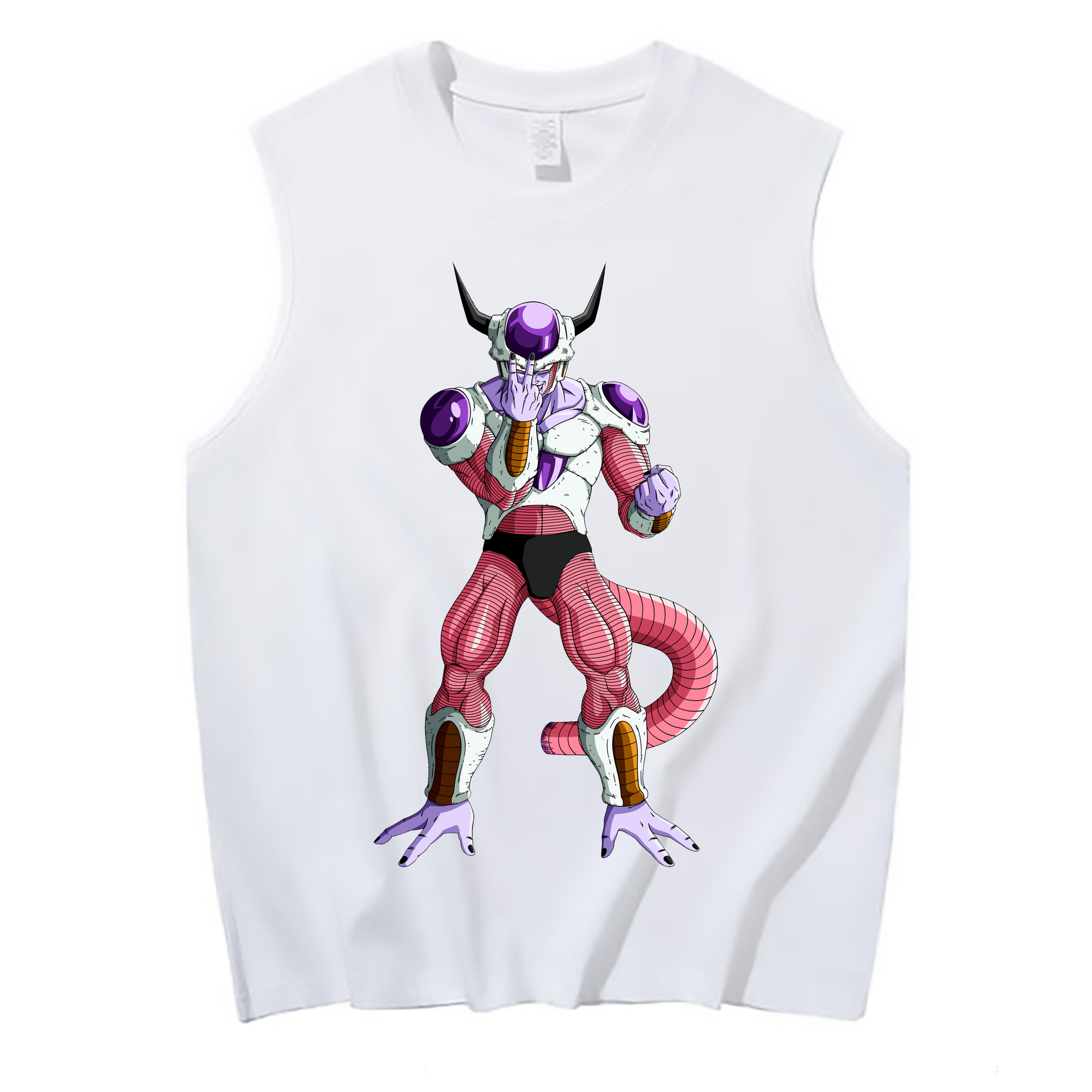 （画像用） ドラゴンボール フリーザ DRAGON BALL Frieza コットン100％タンクトップ（フロントプリント）