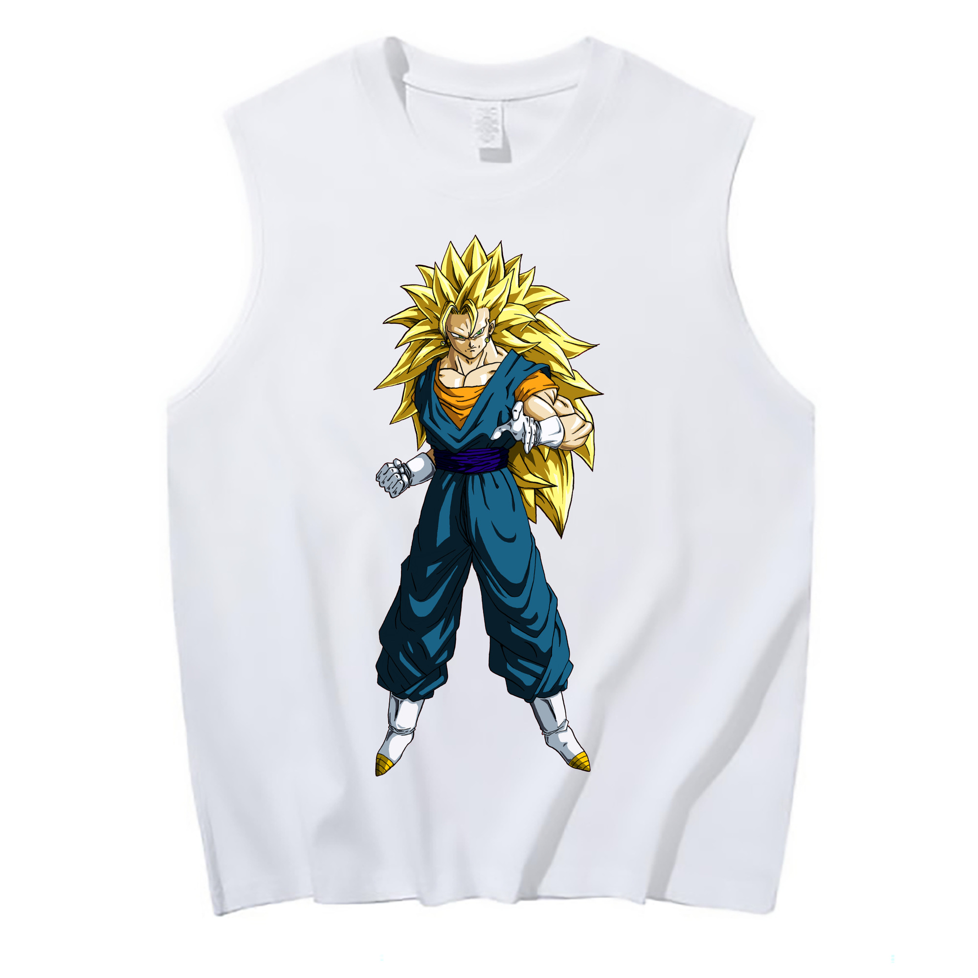 （画像用） ドラゴンボール ベジット DRAGON BALL Vegetto コットン100％タンクトップ（フロントプリント）