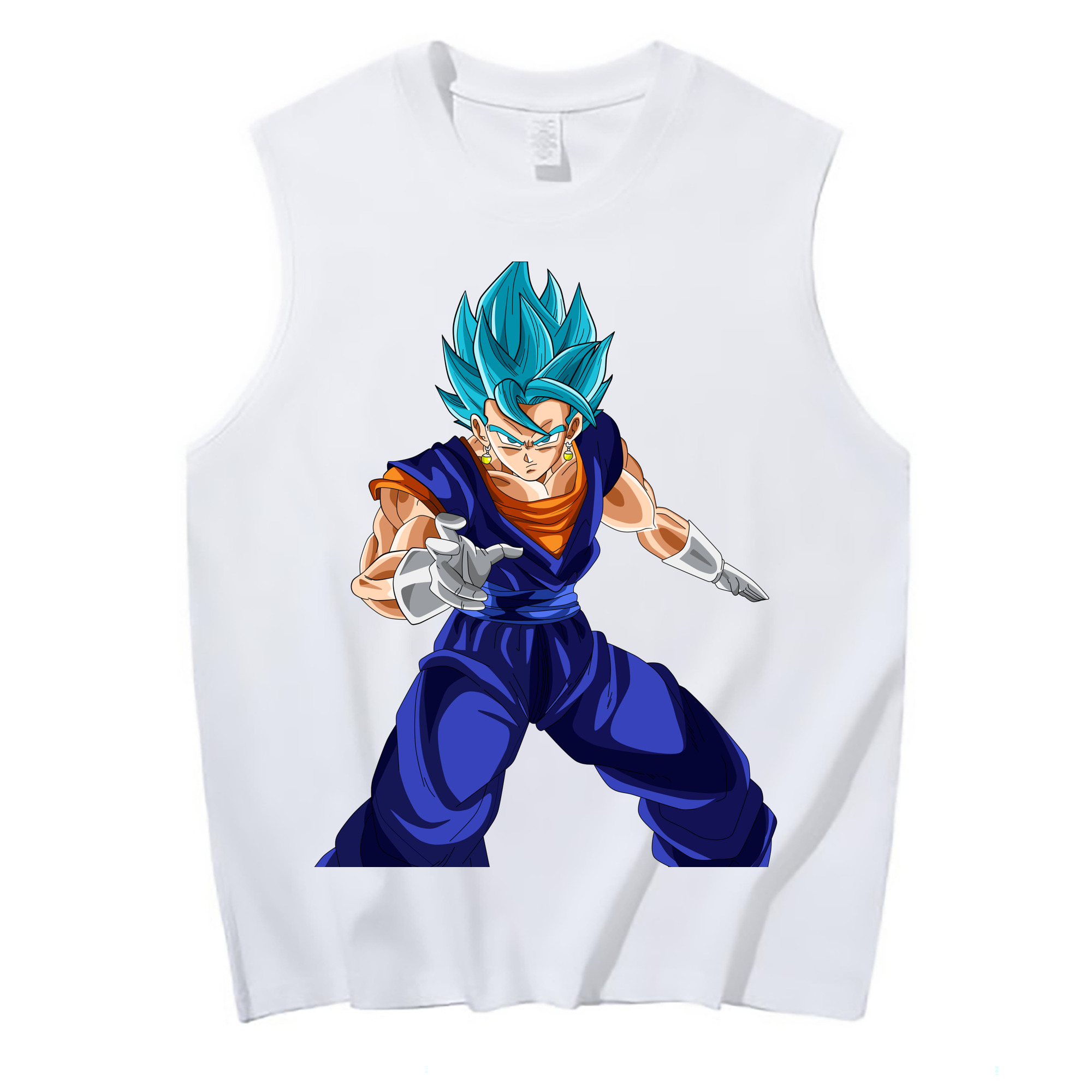 （画像用） ドラゴンボール ベジット DRAGON BALL Vegetto コットン100％タンクトップ（フロントプリント）