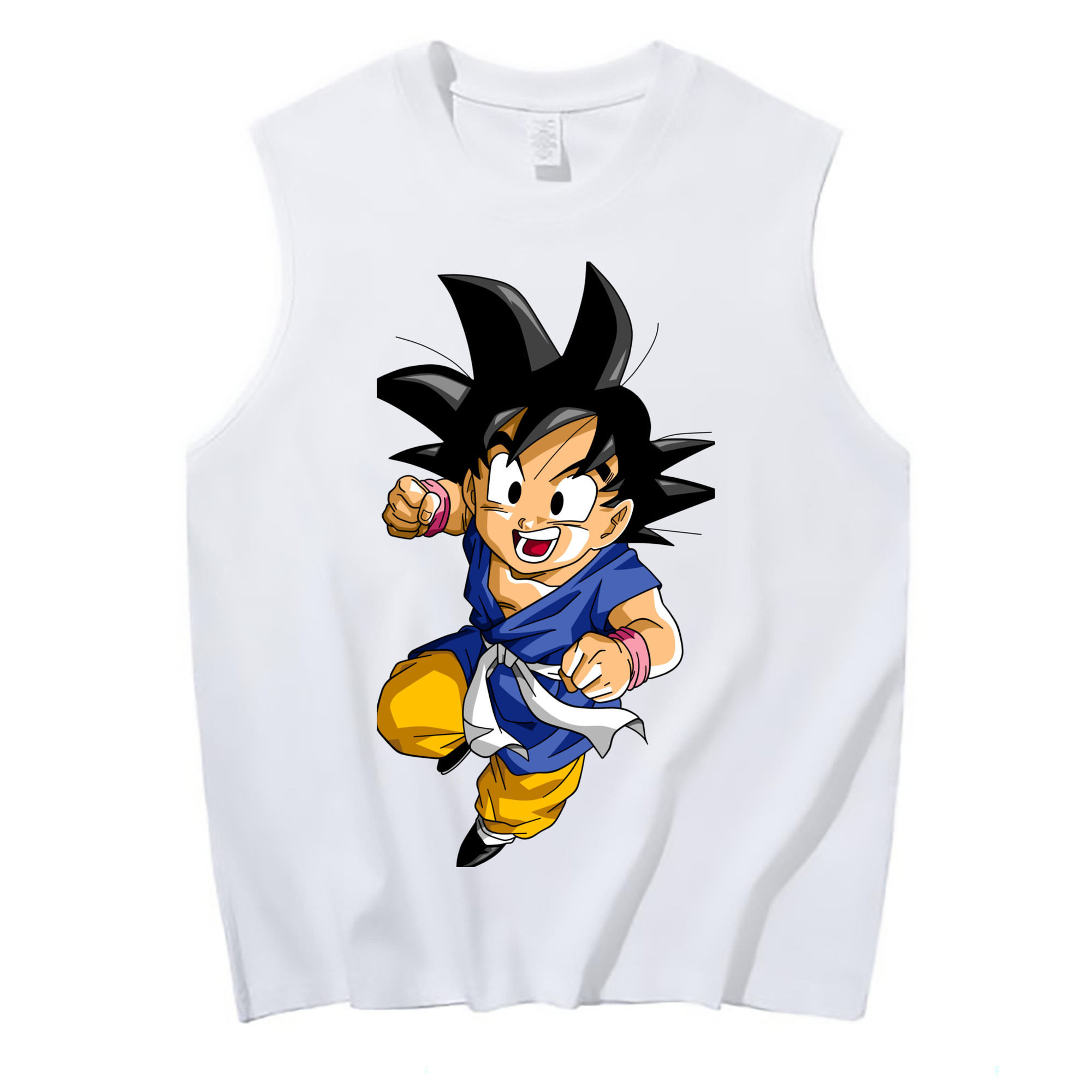 （画像用） ドラゴンボール 孫悟天 そん ごてん DRAGON BALL Son Goten コットン100％タンクトップ（フロントプリント）