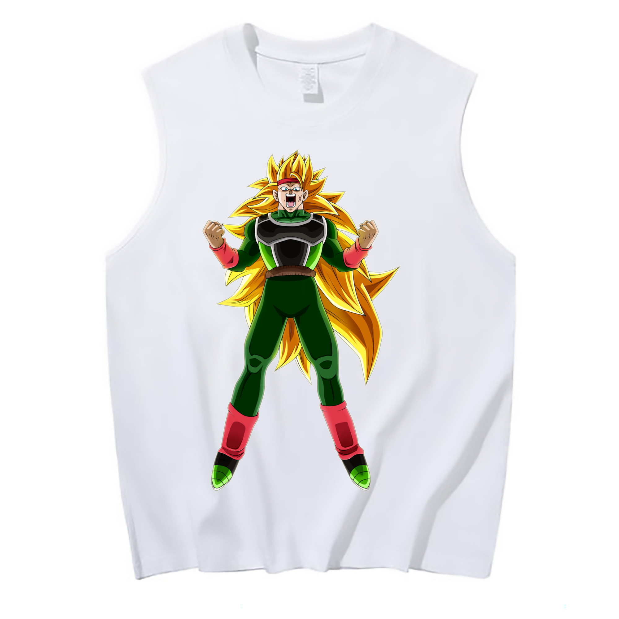 （画像用） ドラゴンボール ブロリー DRAGON BALL Broli コットン100％タンクトップ（フロントプリント）