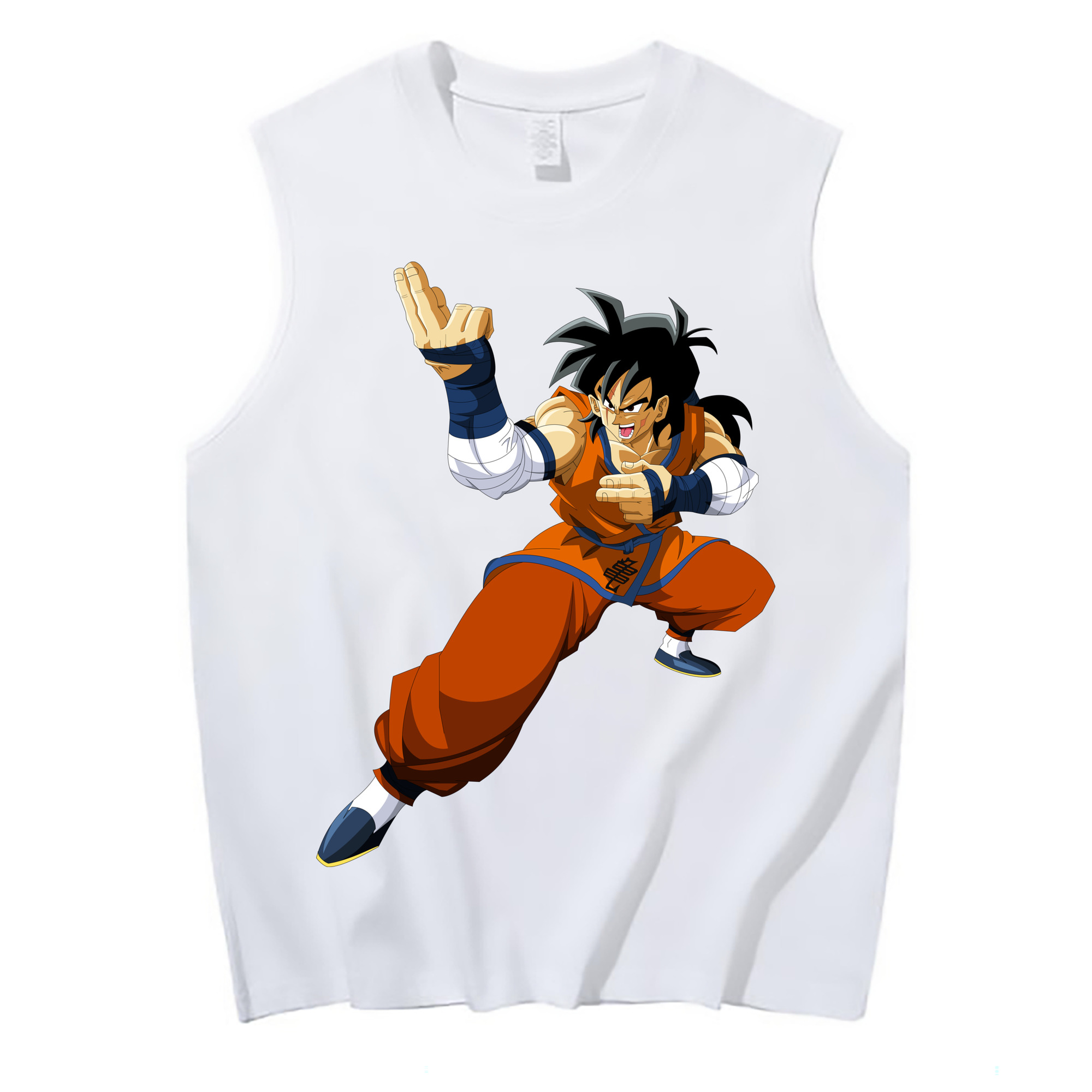 （画像用） ドラゴンボール ヤムチャ DRAGON BALL Yamcha コットン100％タンクトップ（フロントプリント）