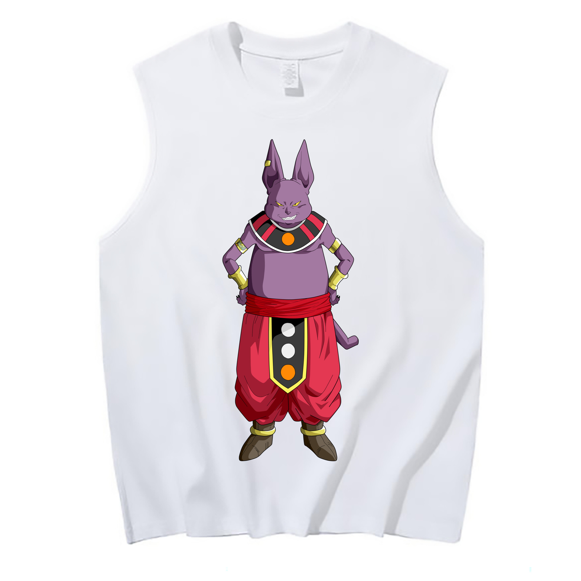 （画像用） ドラゴンボール シャンパ DRAGON BALL Champa コットン100％タンクトップ（フロントプリント）