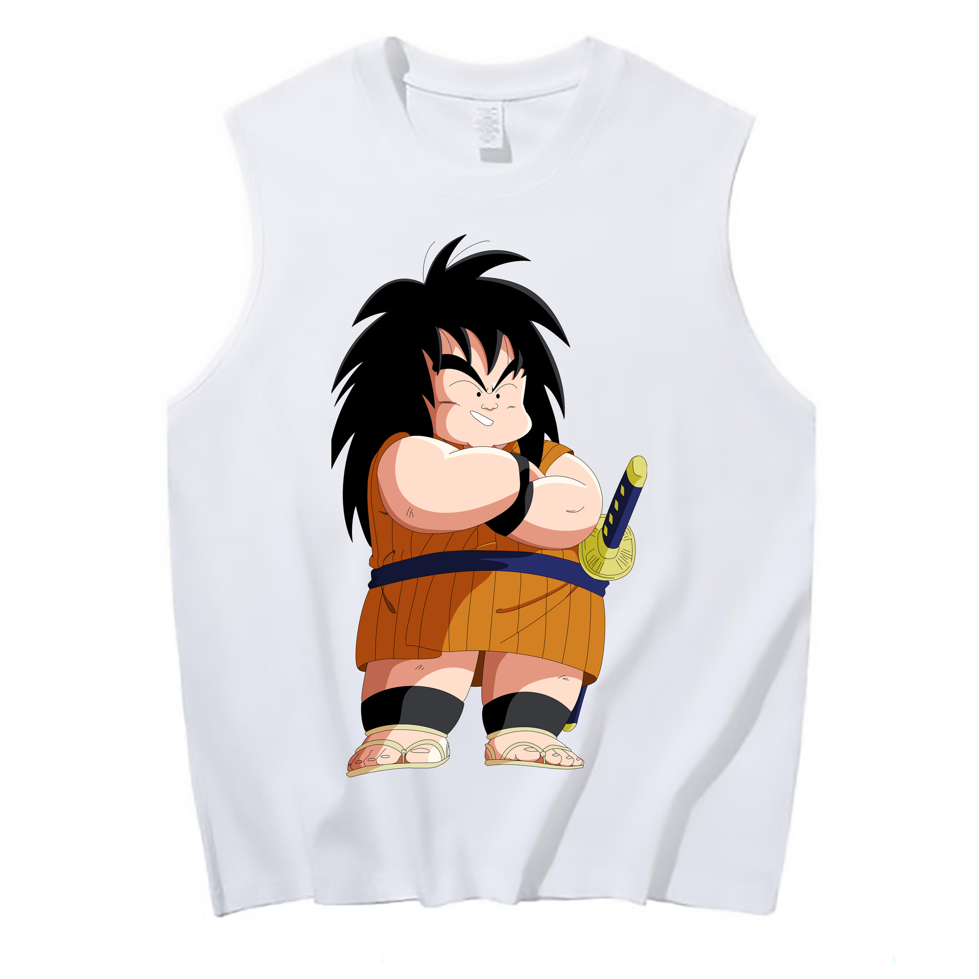 （画像用） ドラゴンボール やじろべえ DRAGON BALL Yajirobe コットン100％タンクトップ（フロントプリント）
