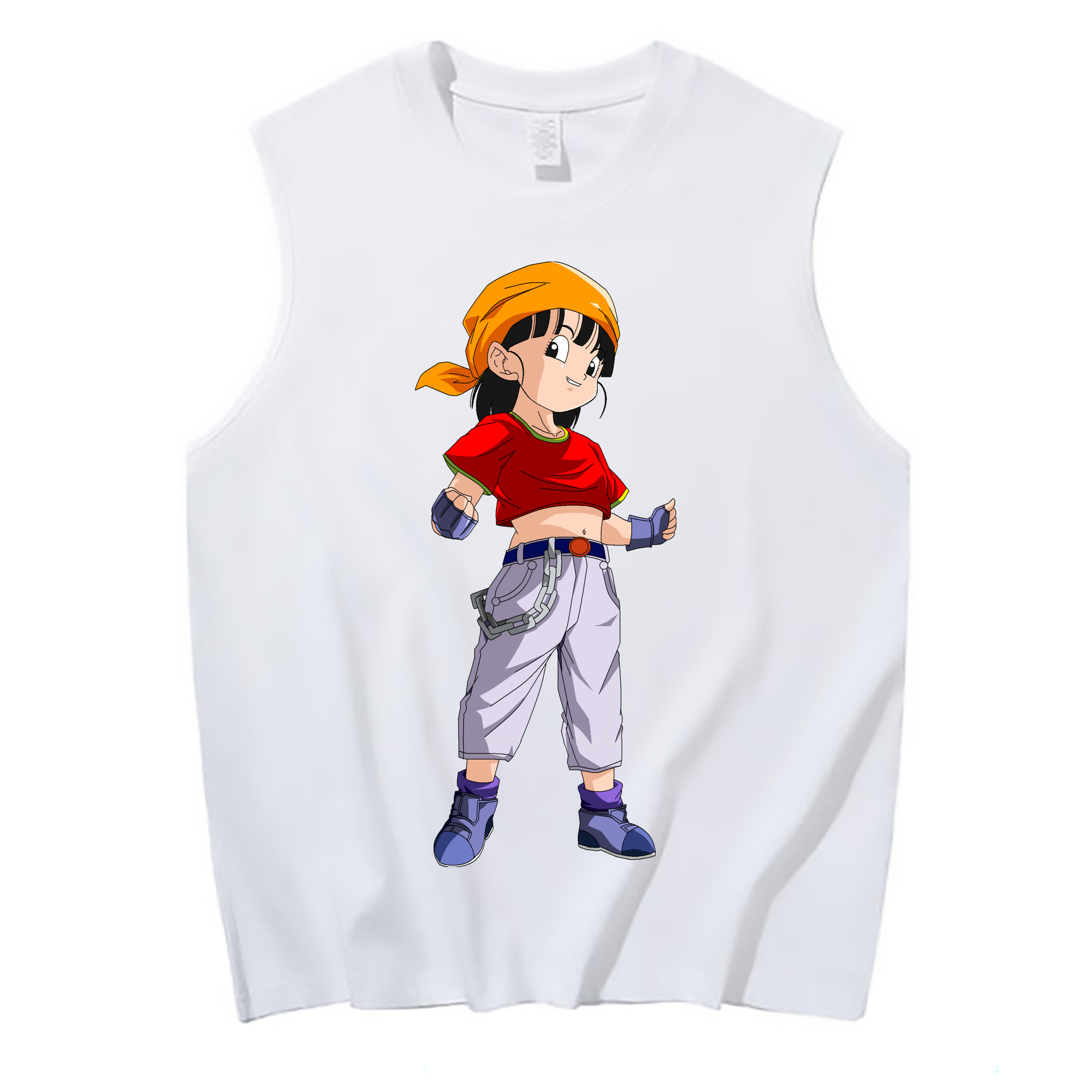 （画像用） ドラゴンボール パン DRAGON BALL Pan コットン100％タンクトップ（フロントプリント）