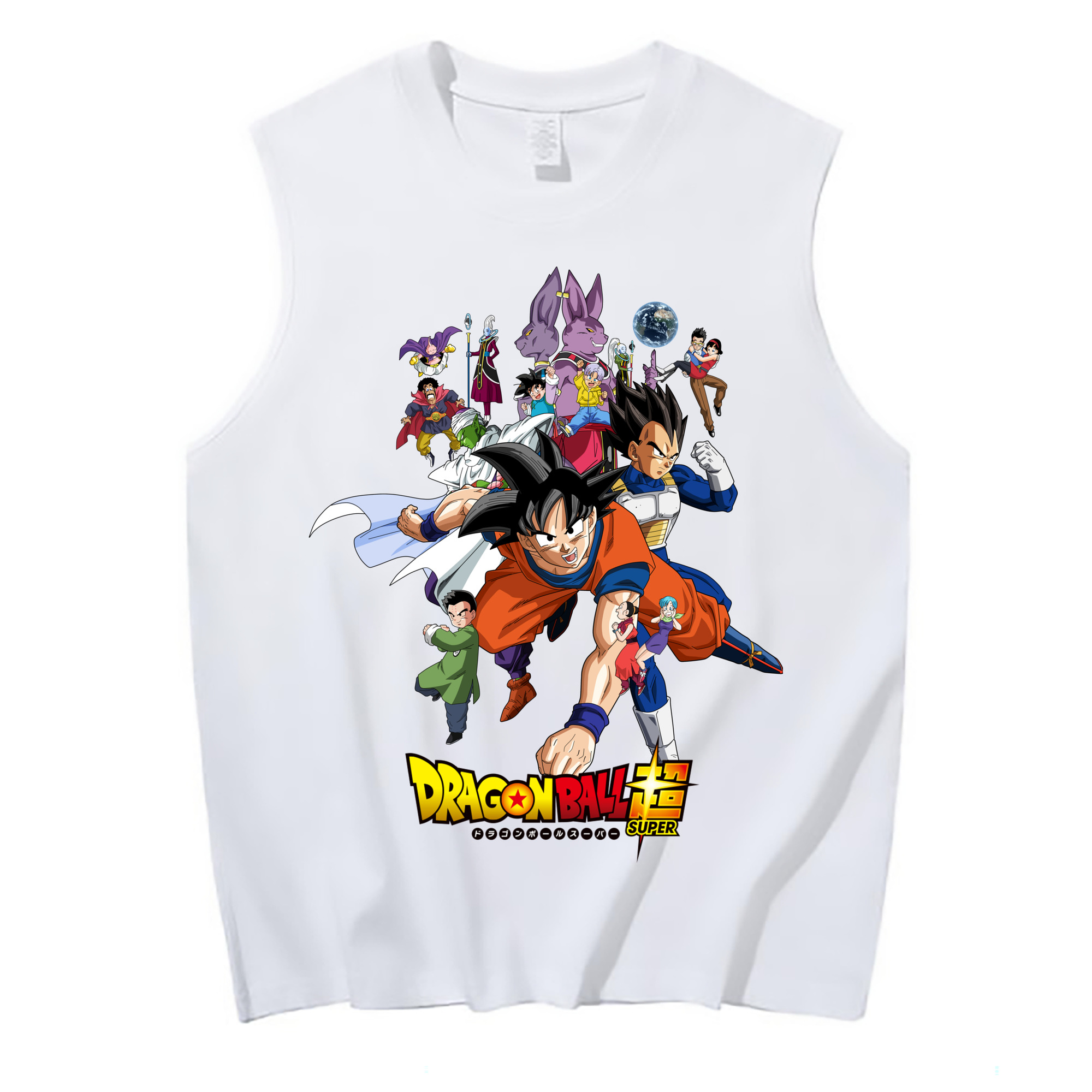 （画像用） ドラゴンボール DRAGON BALL コットン100％タンクトップ（フロントプリント）