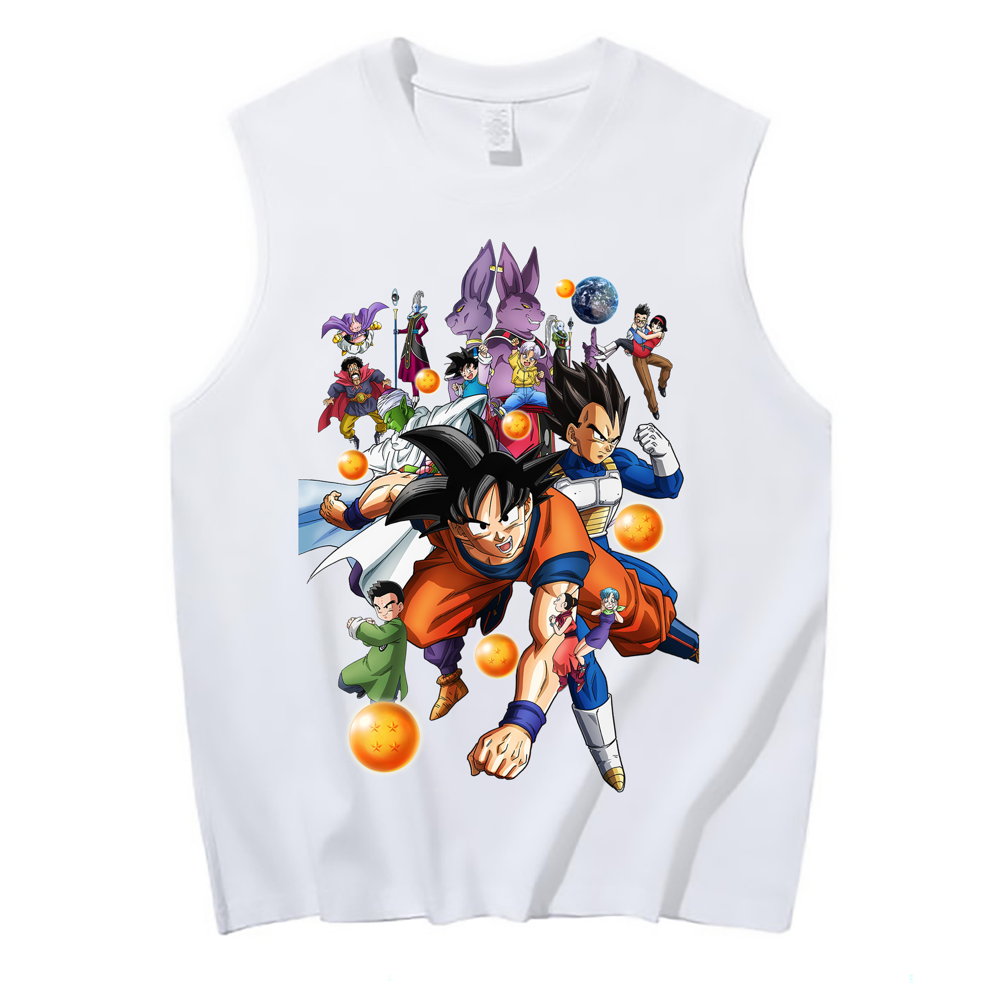 （画像用） ドラゴンボール DRAGON BALL コットン100％タンクトップ（フロントプリント）
