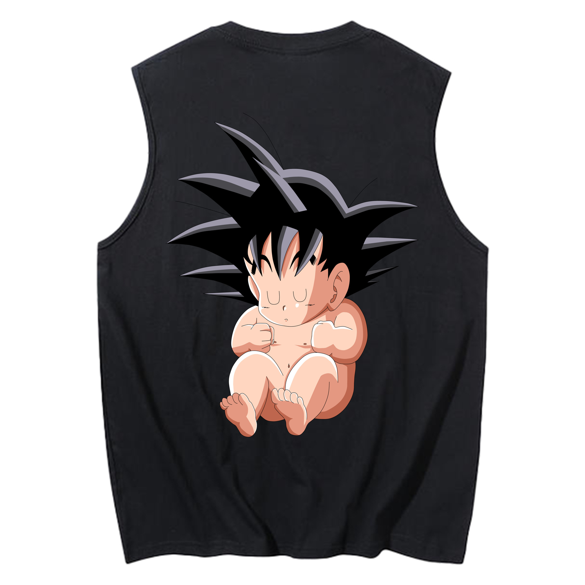 （画像用） ドラゴンボール 孫悟空（そん ごくう）Son Goku カカロット DRAGON BALL Kakarotto コットン100％タンクトップ（背面プリント）