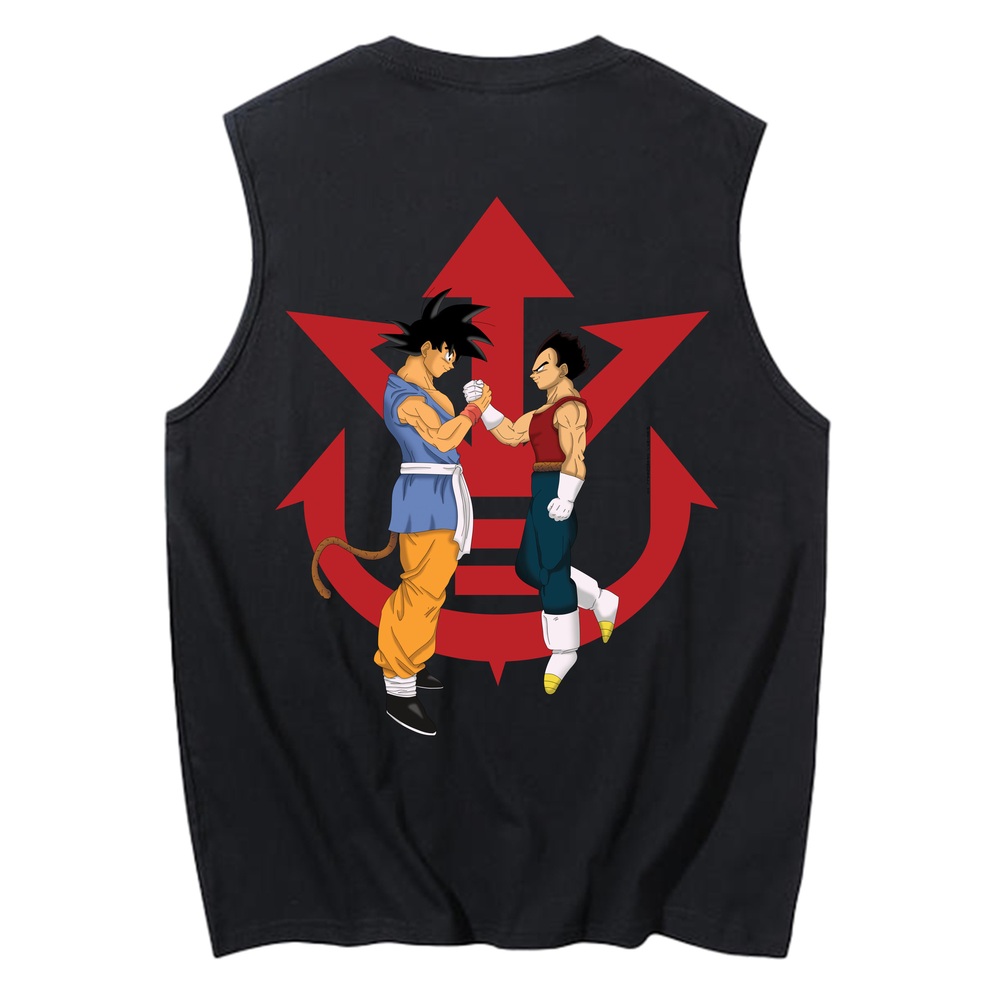 （画像用） ドラゴンボール 孫悟空（そん ごくう）Son Goku カカロット DRAGON BALL Kakarotto コットン100％タンクトップ（背面プリント）