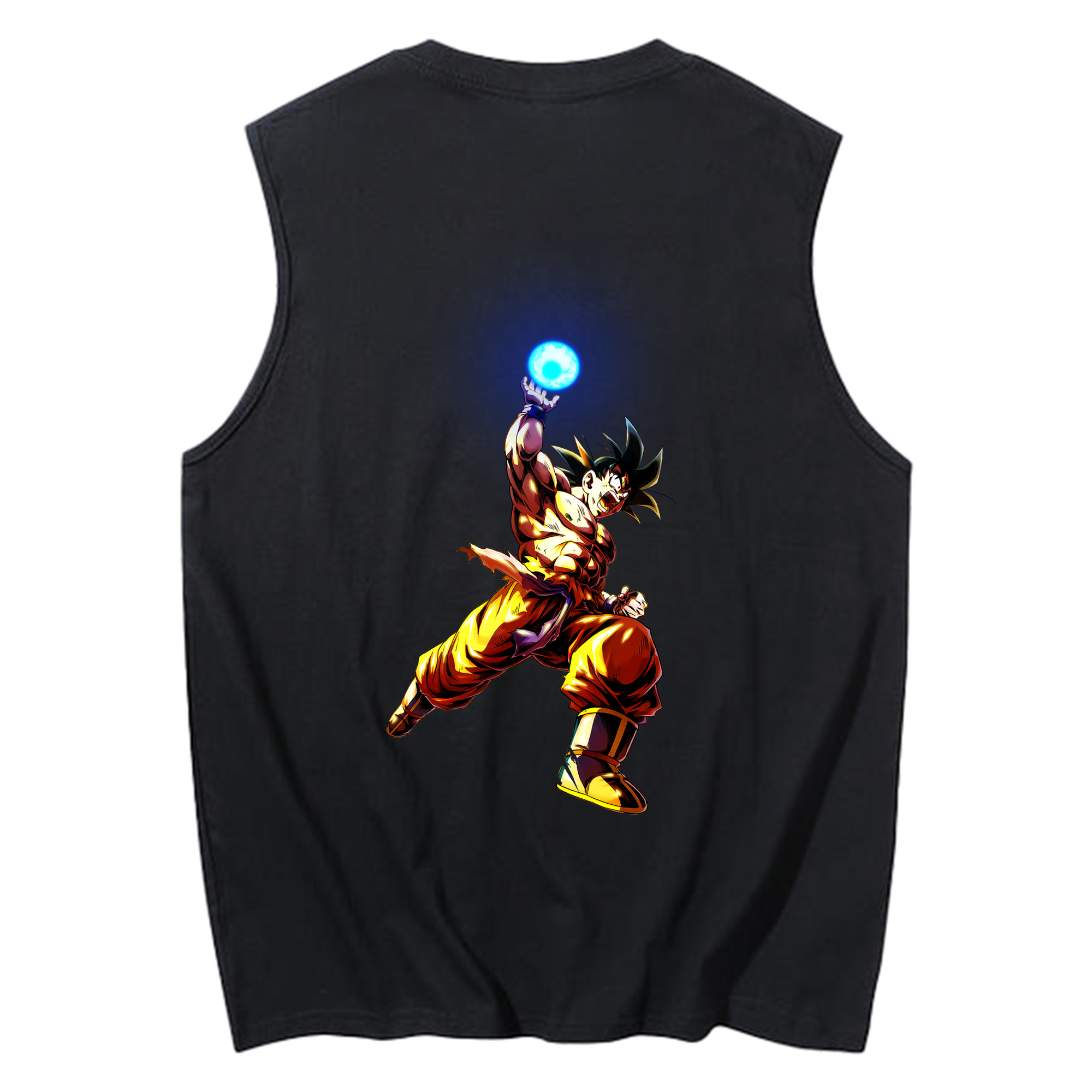 （画像用） ドラゴンボール 孫悟空（そん ごくう）Son Goku カカロット DRAGON BALL Kakarotto コットン100％タンクトップ（背面プリント）